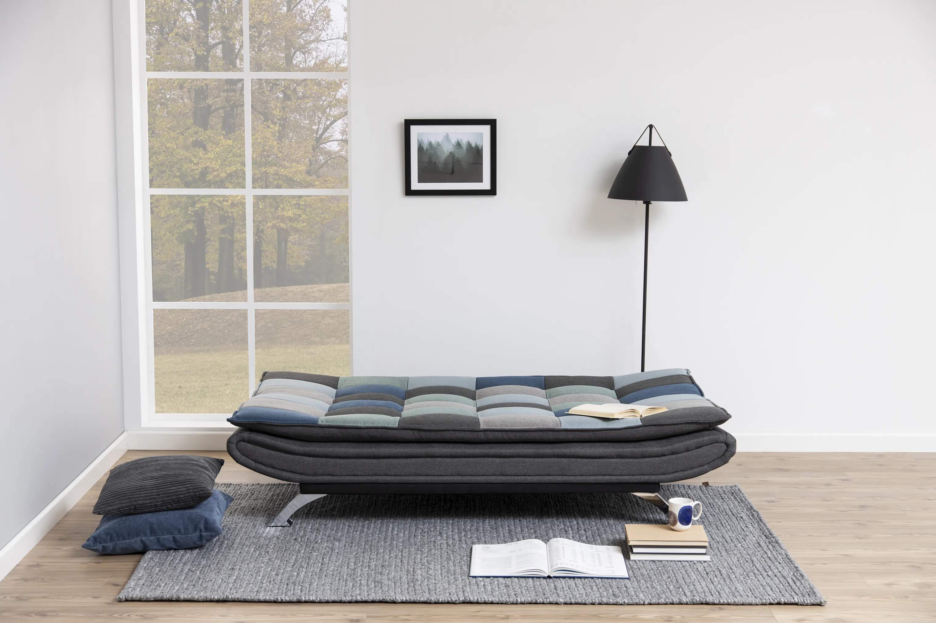 CASA Living Daybeds Faith Sovesofa i Grå/blå/grøn, 2