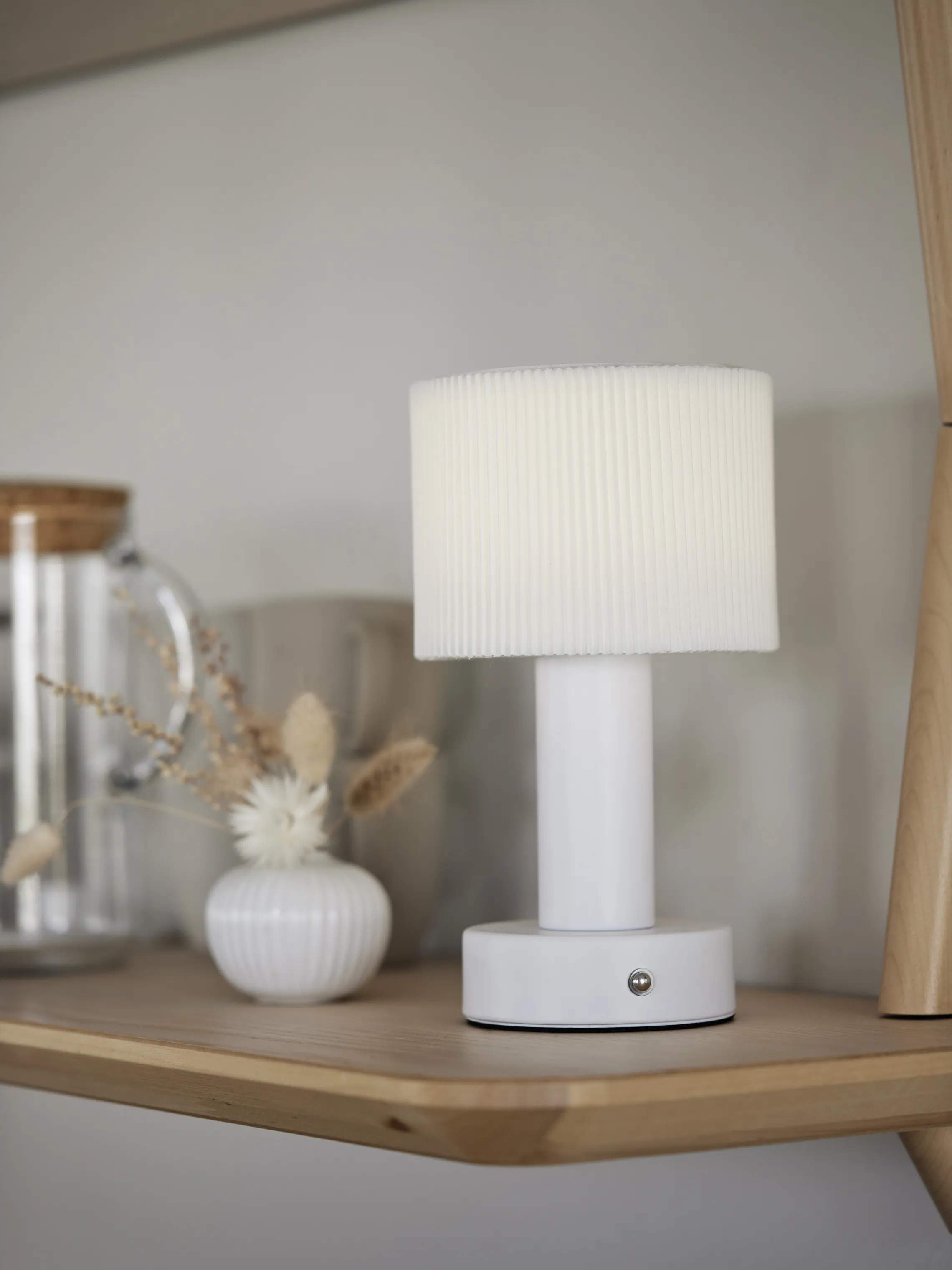 PR Home Bordlamper Tiara Lampe i Hvid, 2