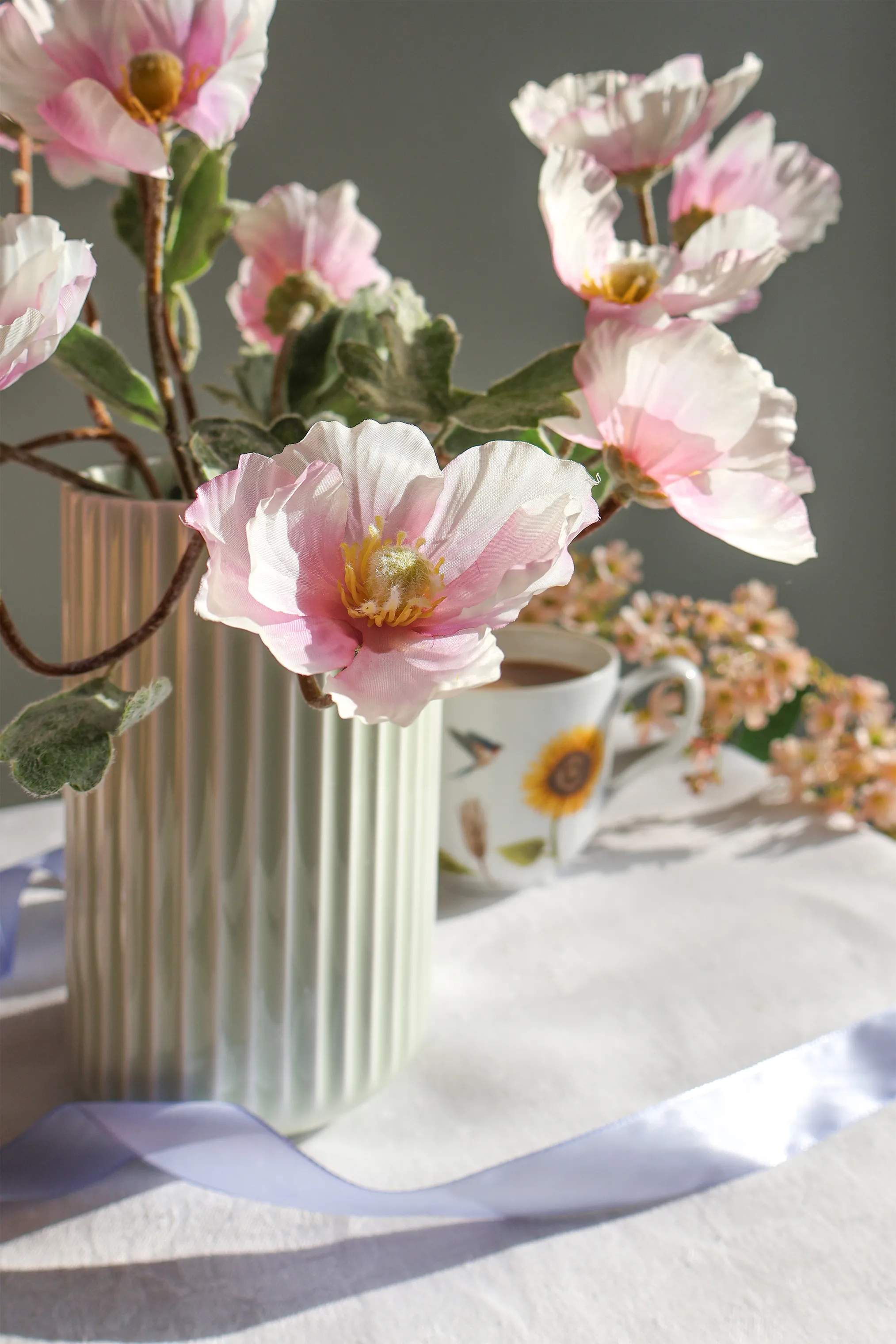 CASA Living Kunstige blomster Kunstig Blomst - Valmue i lilla, 2