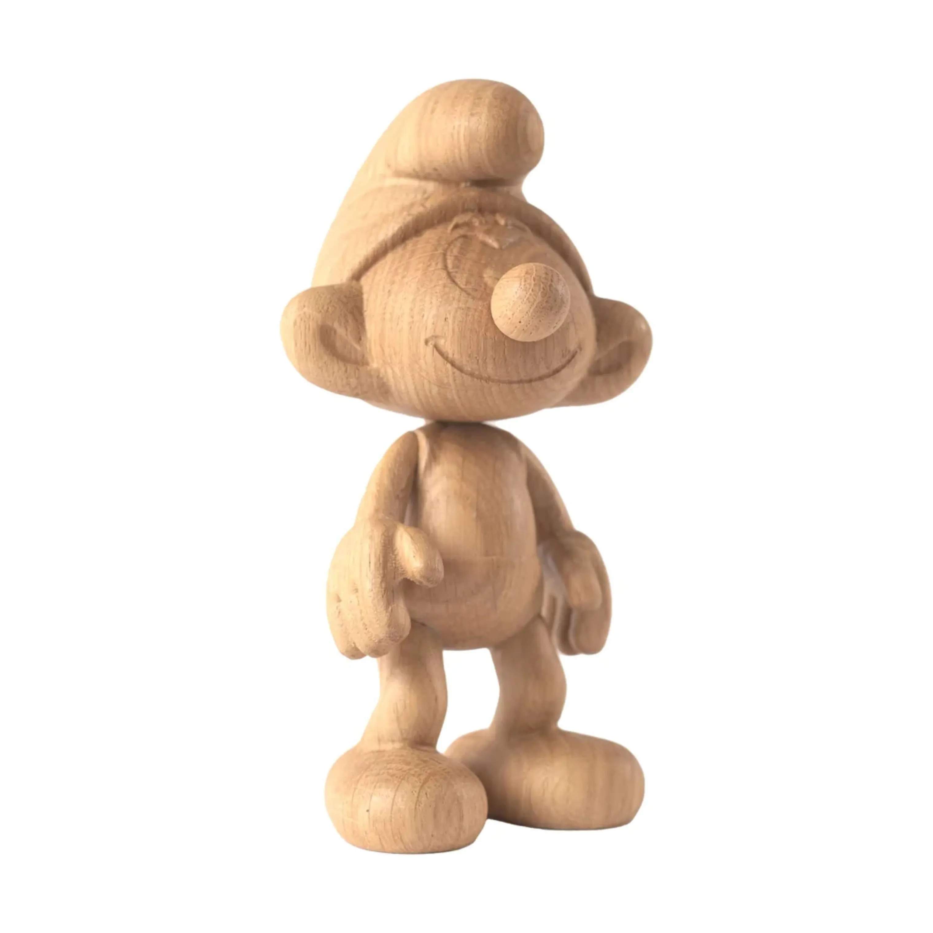 BOYHOOD Øvrige figurer Smurfs Smølf træfigur i Natur, 13,5 cm, 3