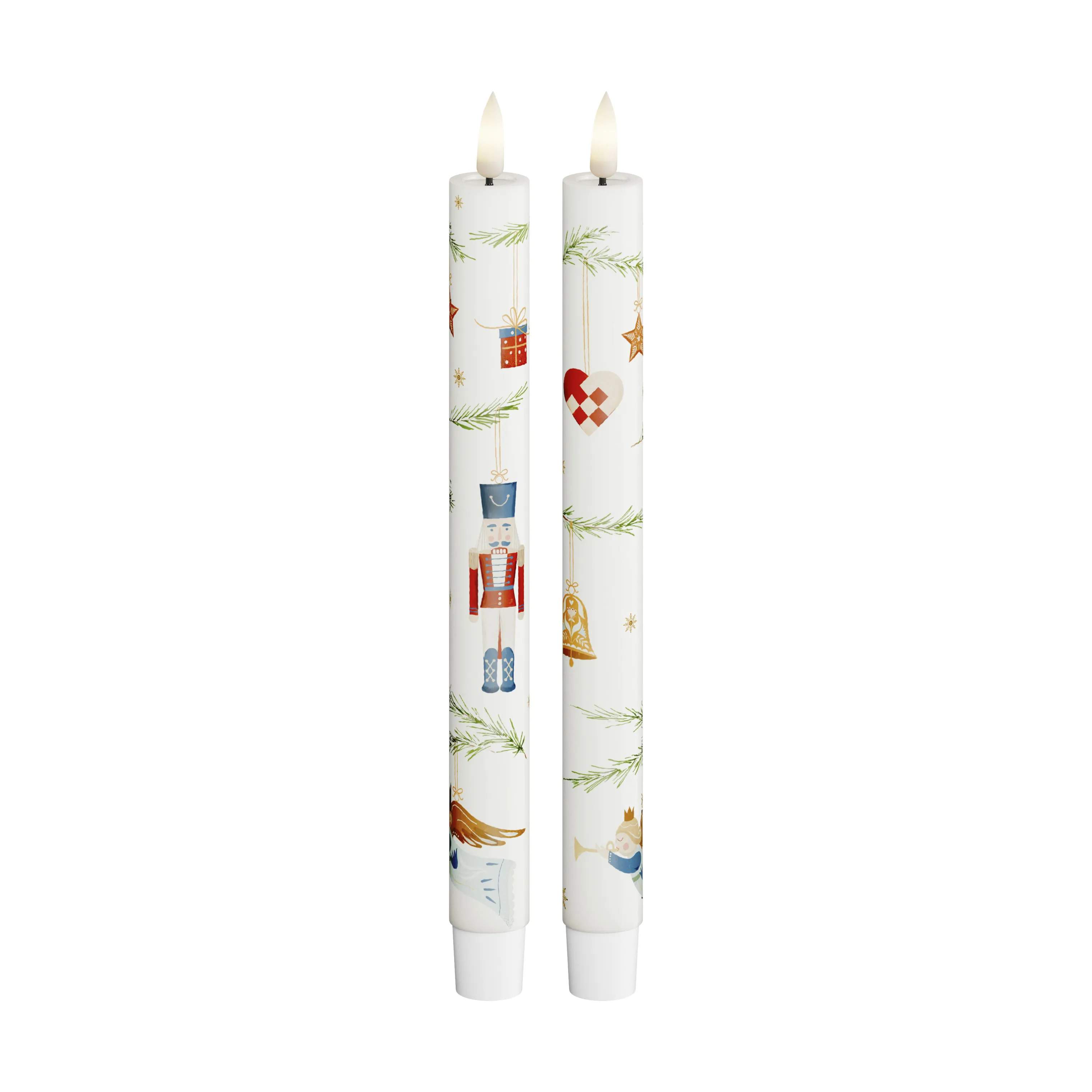 Deluxe Homeart LED-lys LED Kronelys - 2 stk. i Hvid, 1