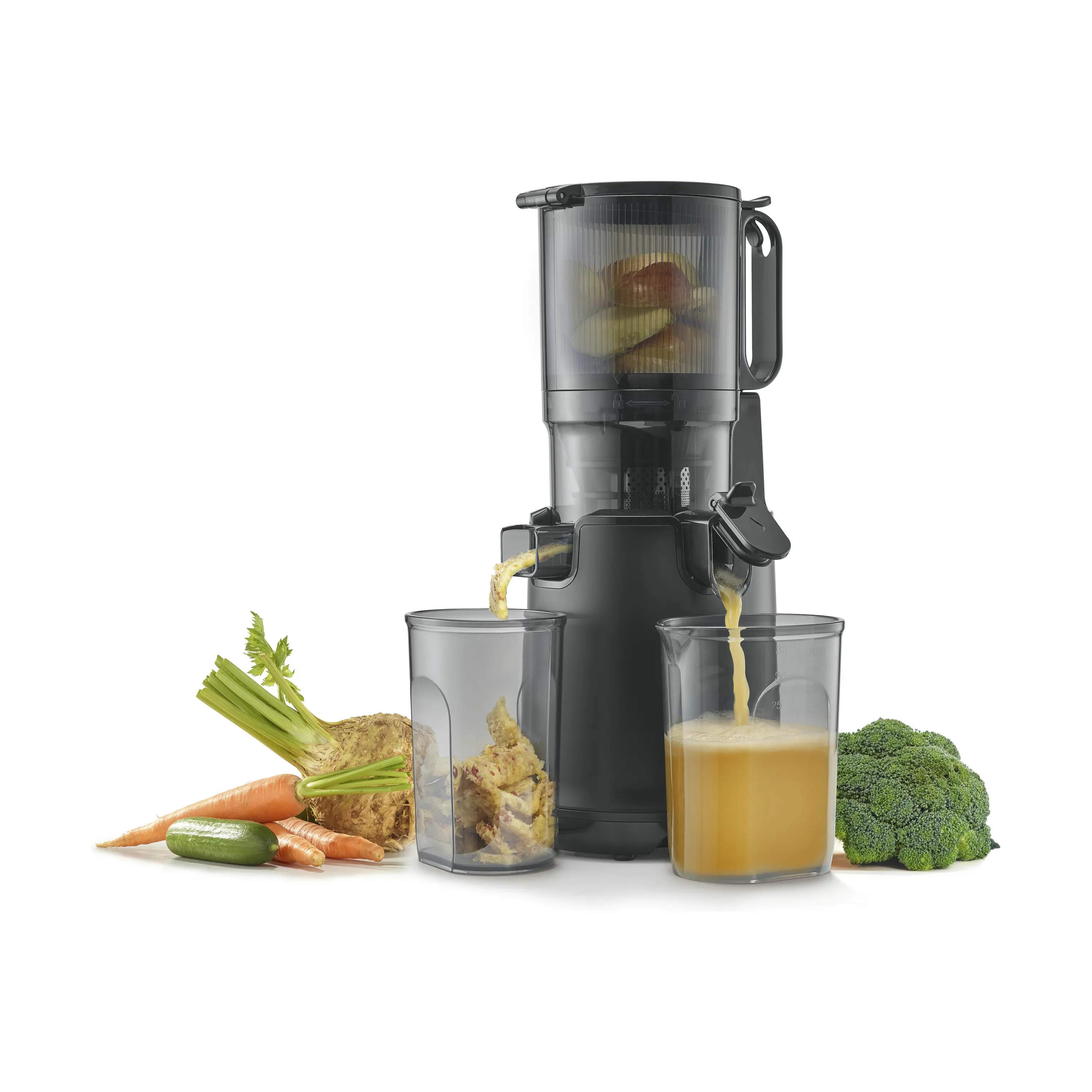 Slowjuicer inkl.  2 juicebeholdere SJW600 XL, sort, large