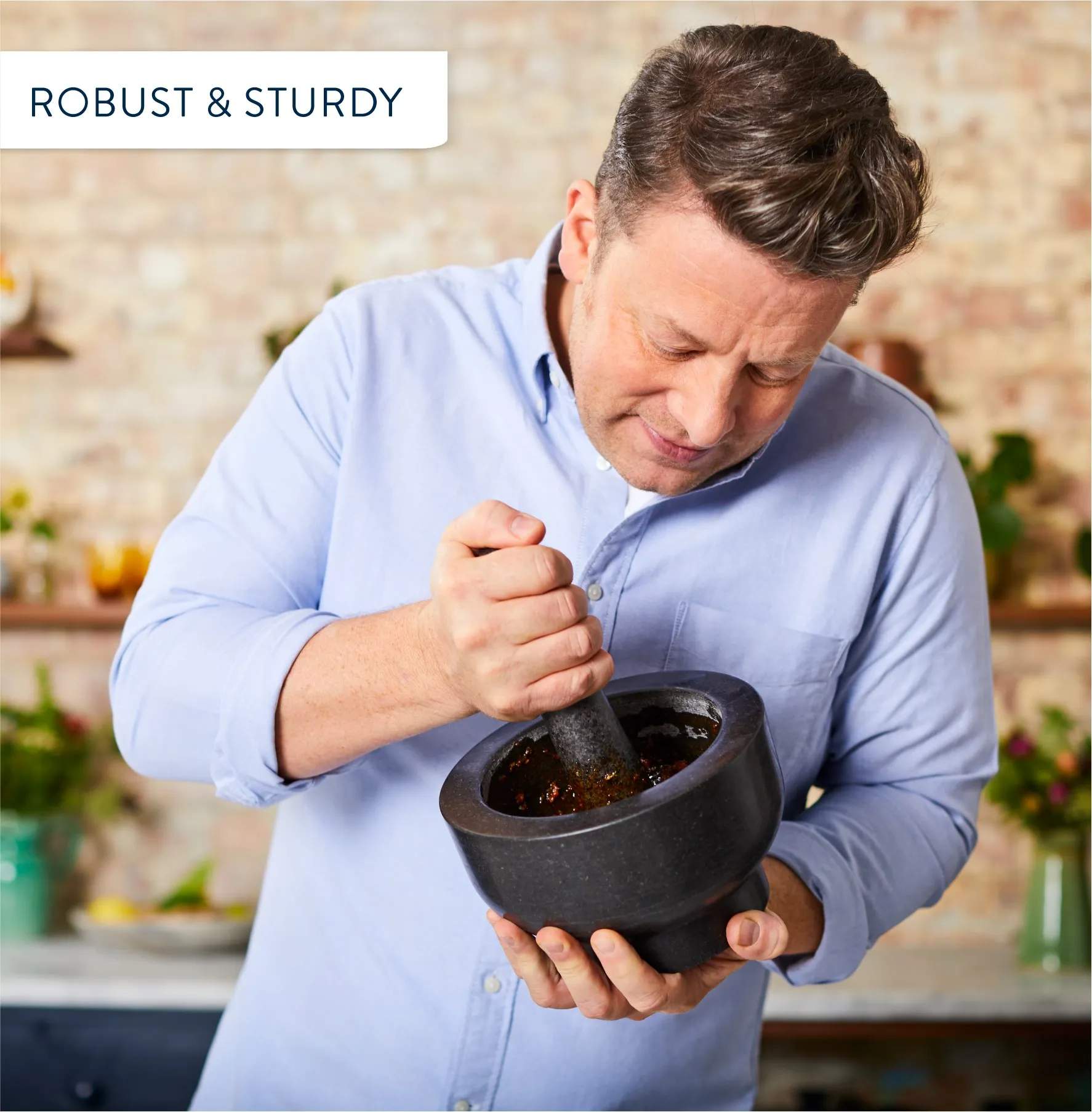 Jamie Oliver by Tefal Mortere Jamie Oliver Knife Morter i Granit, 2