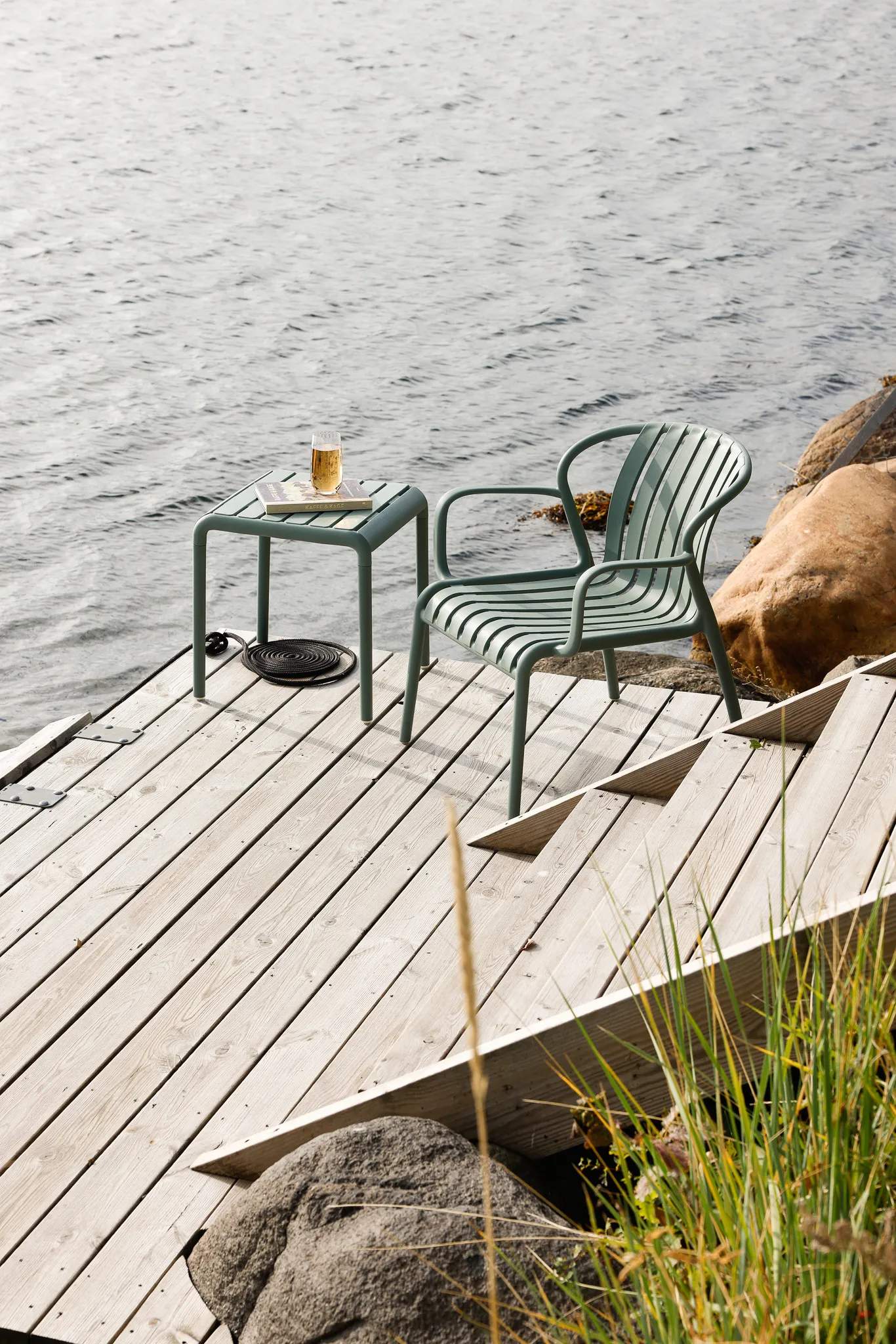CASA Living Loungestole Loungestol i grøn, 2
