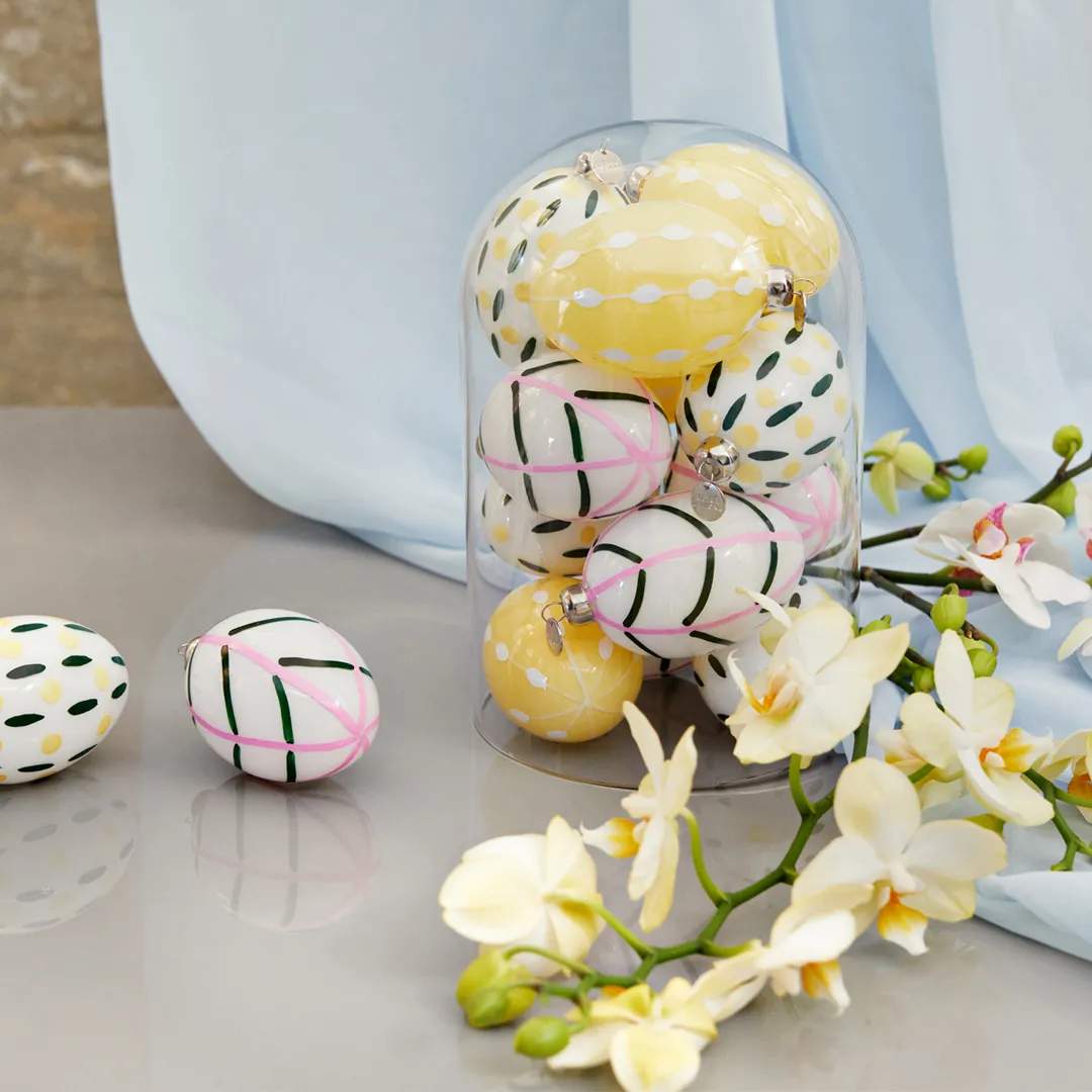 Holmegaard Påskeæg og ophæng Souvenir Easter Påskeophæng i Blad, 2