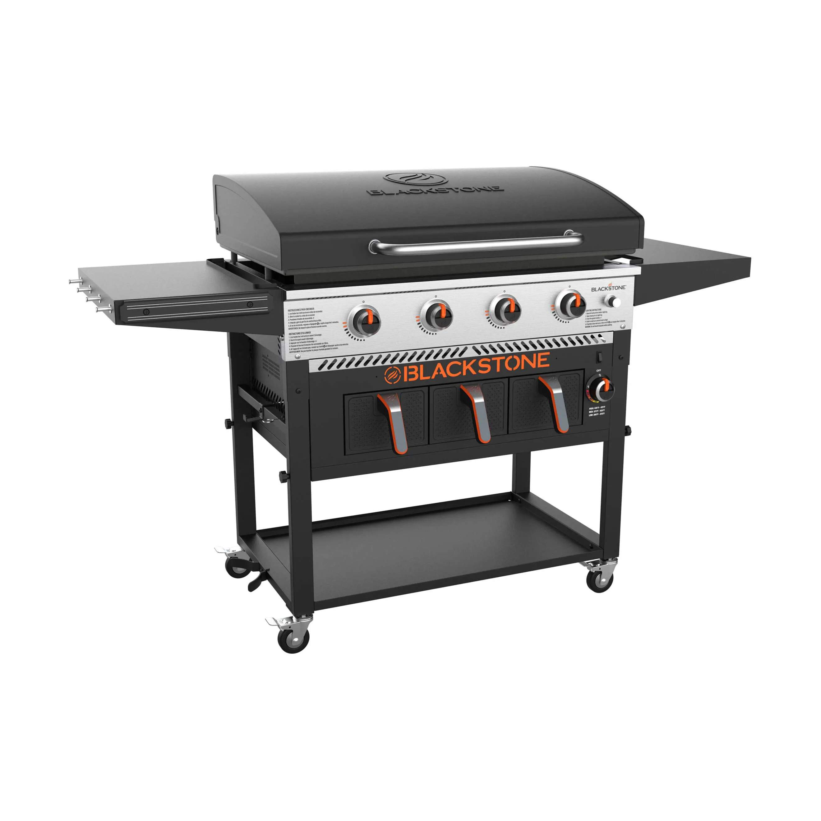 36” Plancha Grill m. Airfyer, sort/grå, large