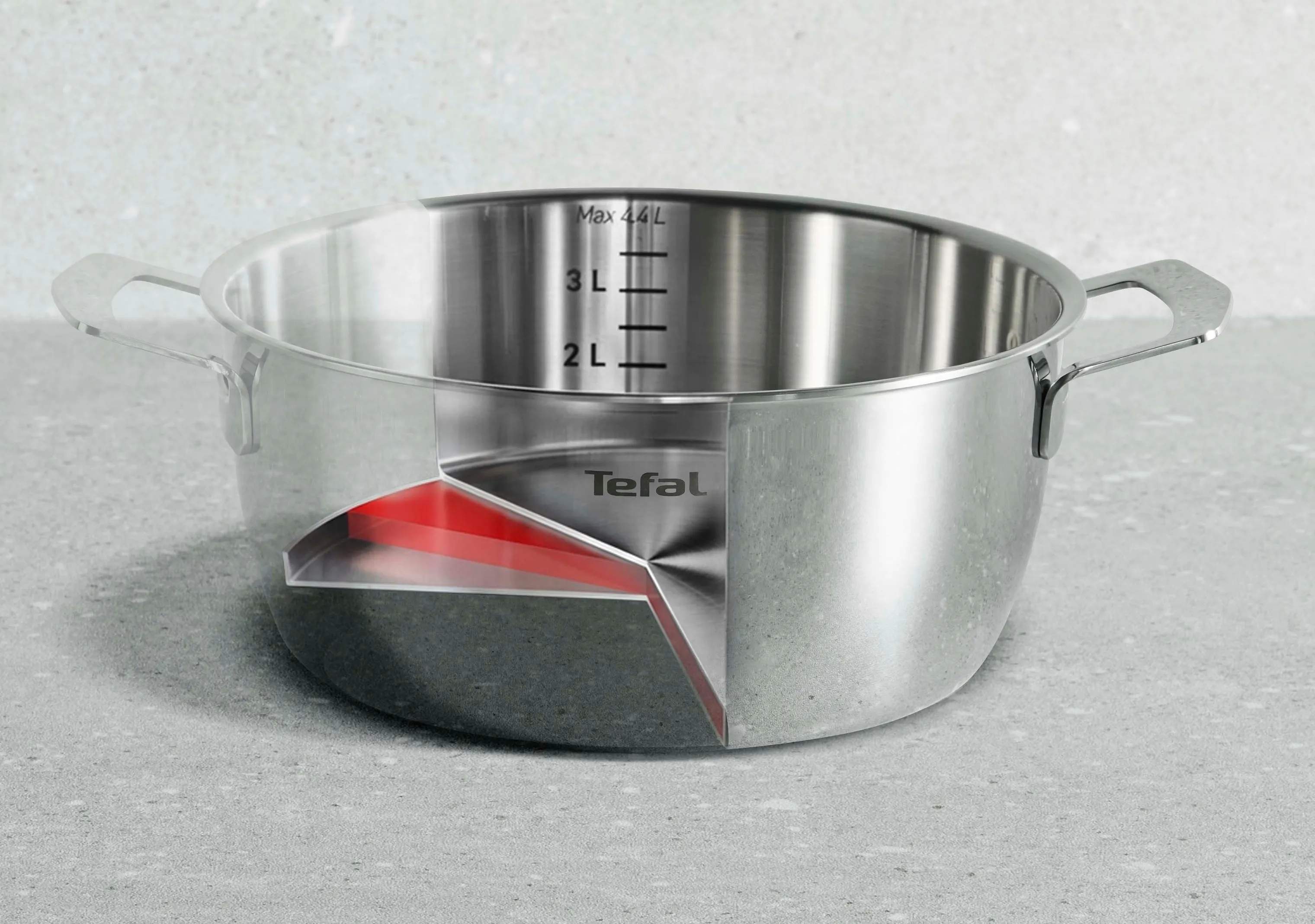 Tefal Gryder Emotion Plus Stegegryde i Sølvfarvet, 3