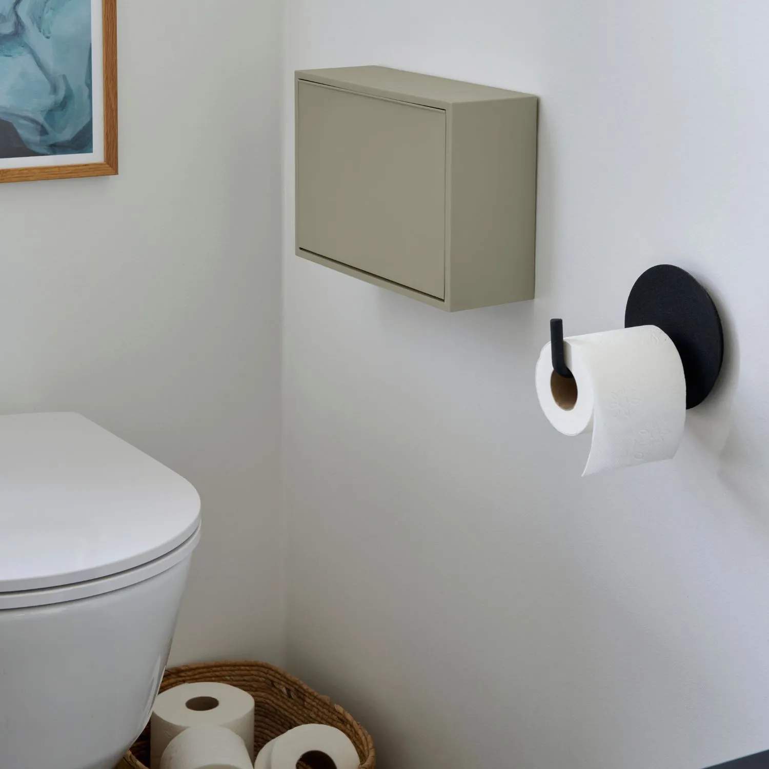 ReCollector Toiletspande Væghængt Toiletspand i Oak Green, 2