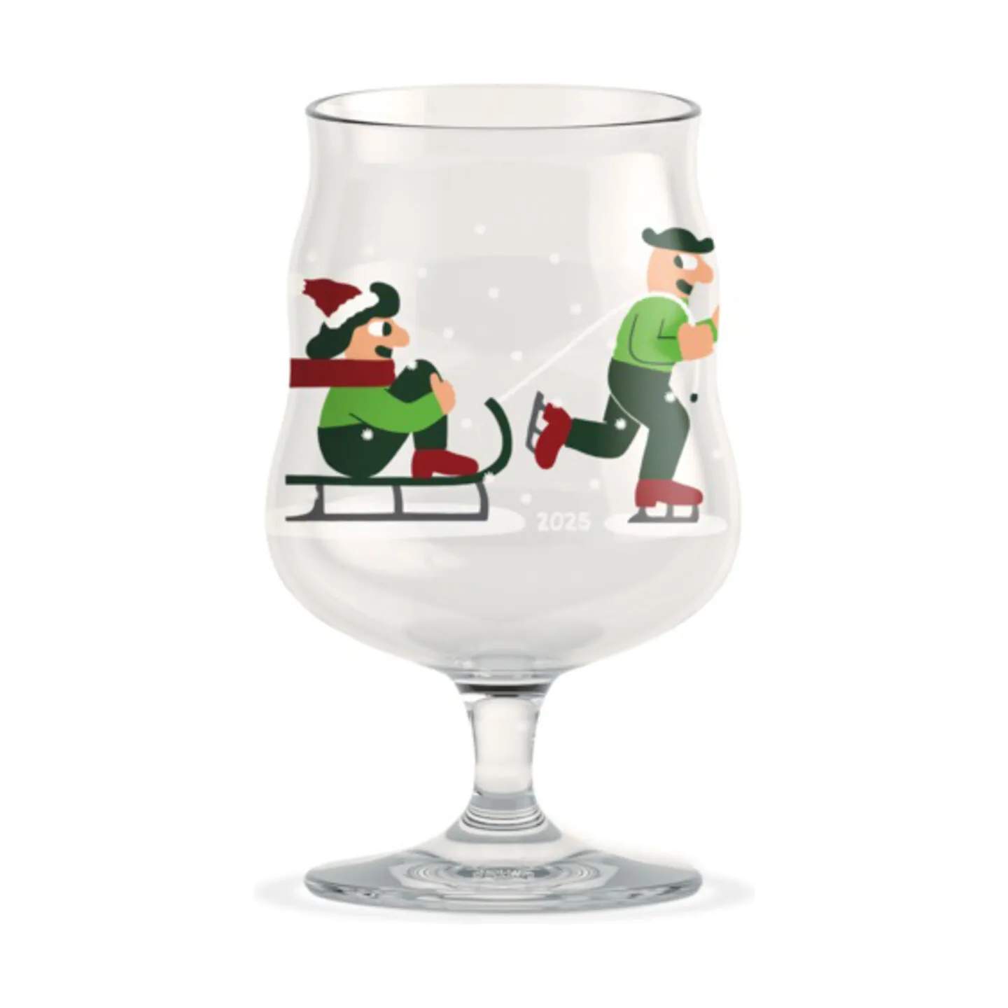 Holmegaard Ølglas Mikkeler Mikkeller Christmas Universal Ølglas i Klar m. deko, 1