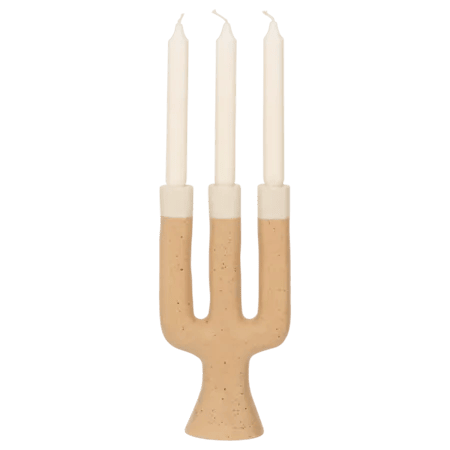 Urban Nature Culture Kronelysestage Nox Lysestage i Beige, 2
