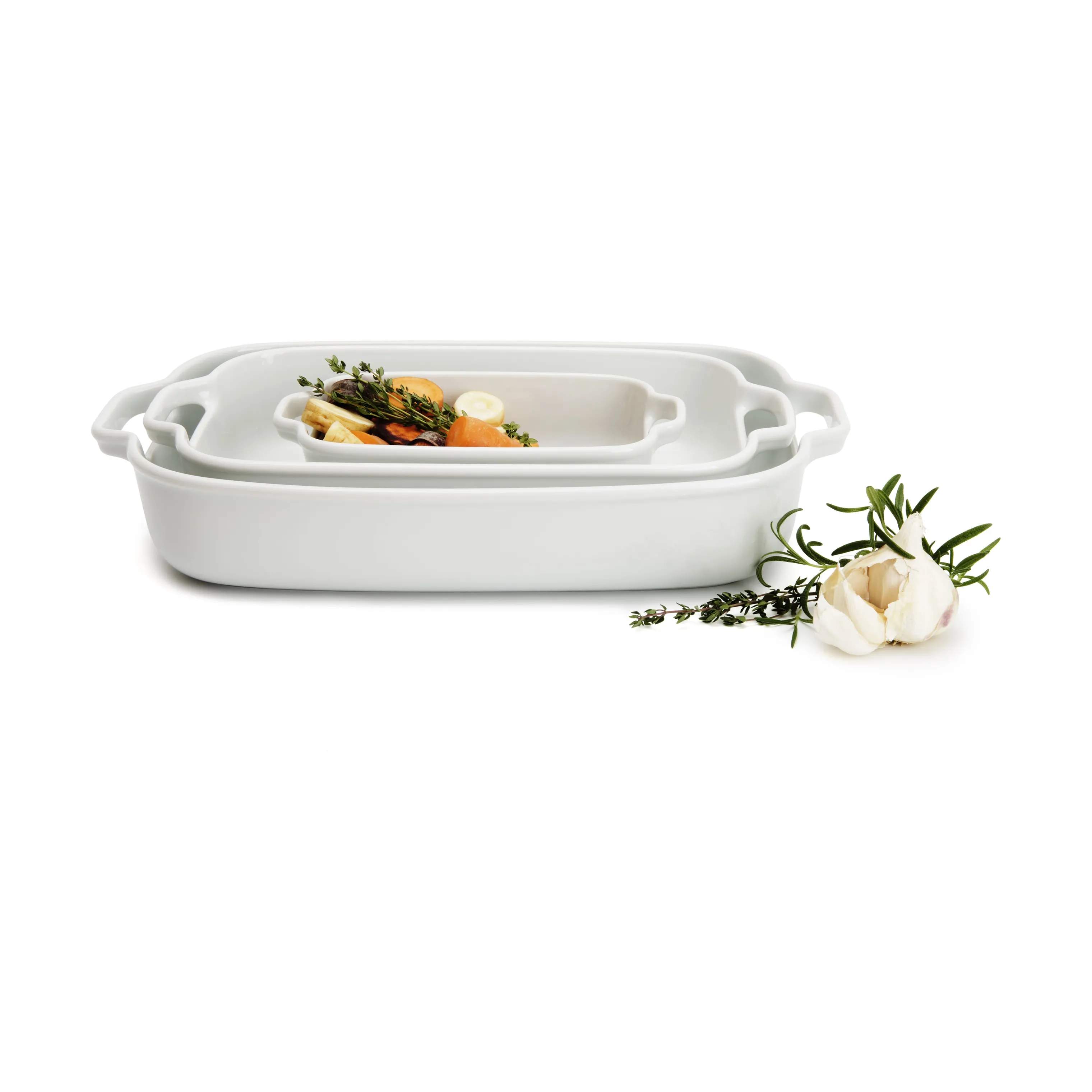 Cook & Baker Ovnfaste fade Ovnfaste fade - 3 stk. i Hvid, 3