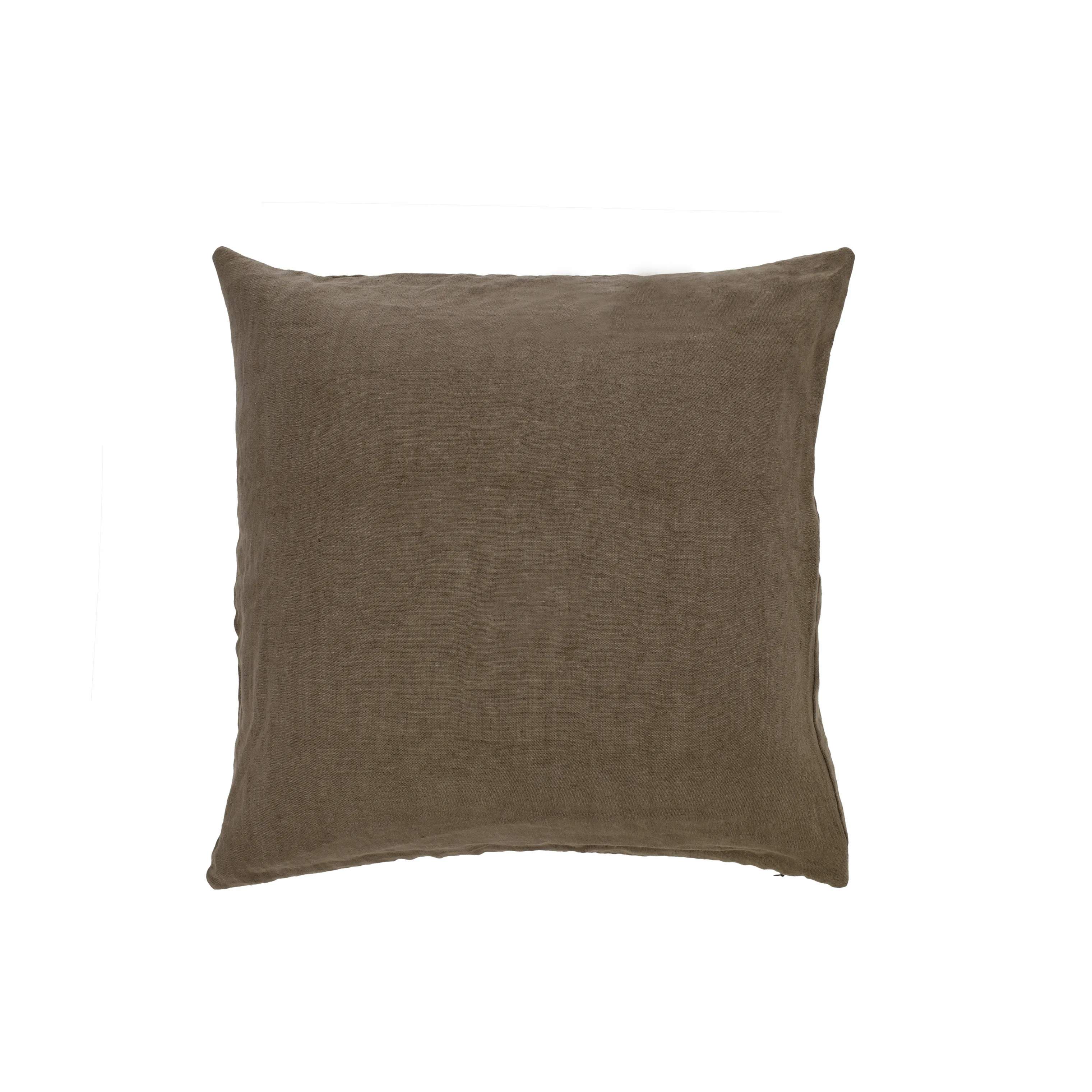 Linen Pude, taupe, large