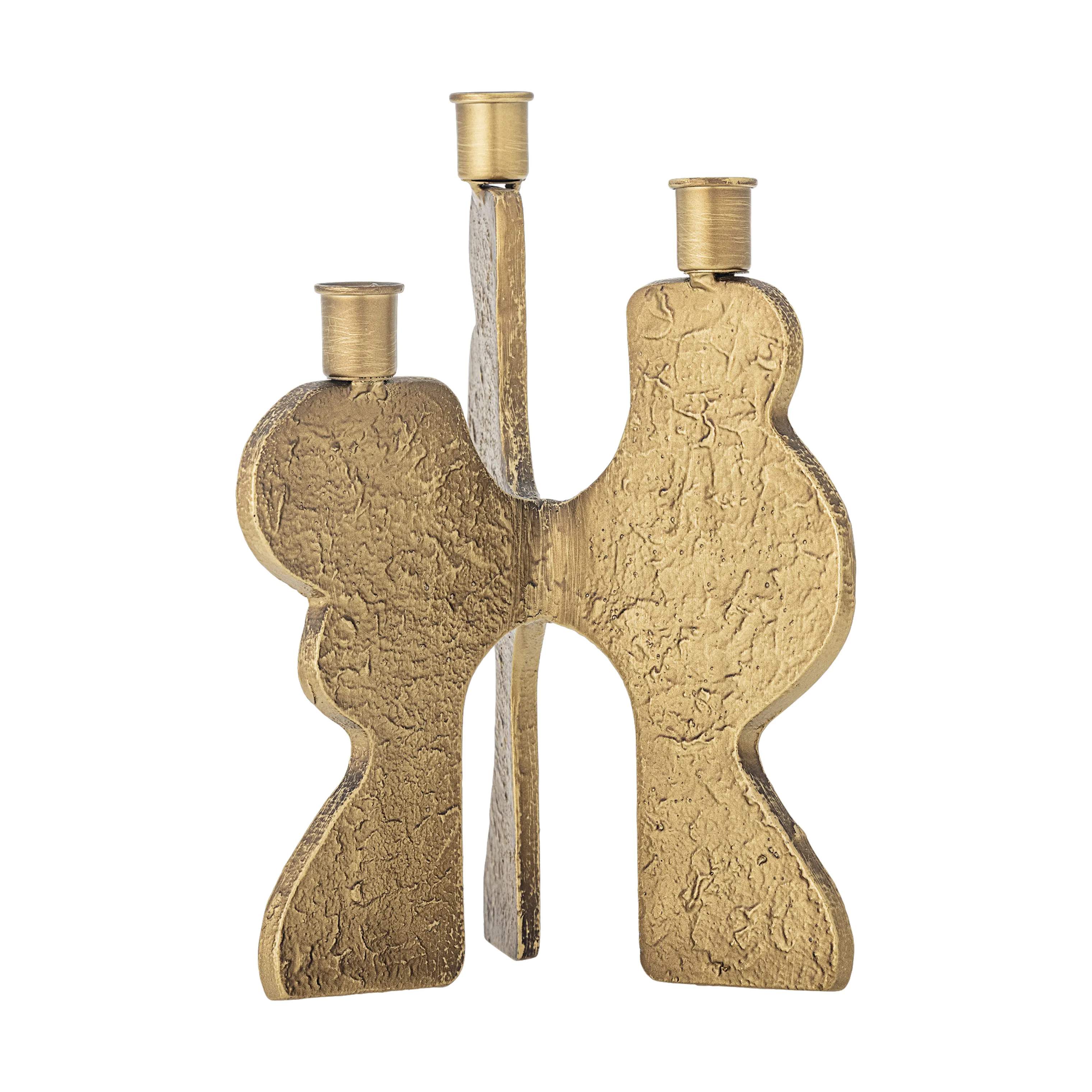Lux Kronelysestage, guld, large