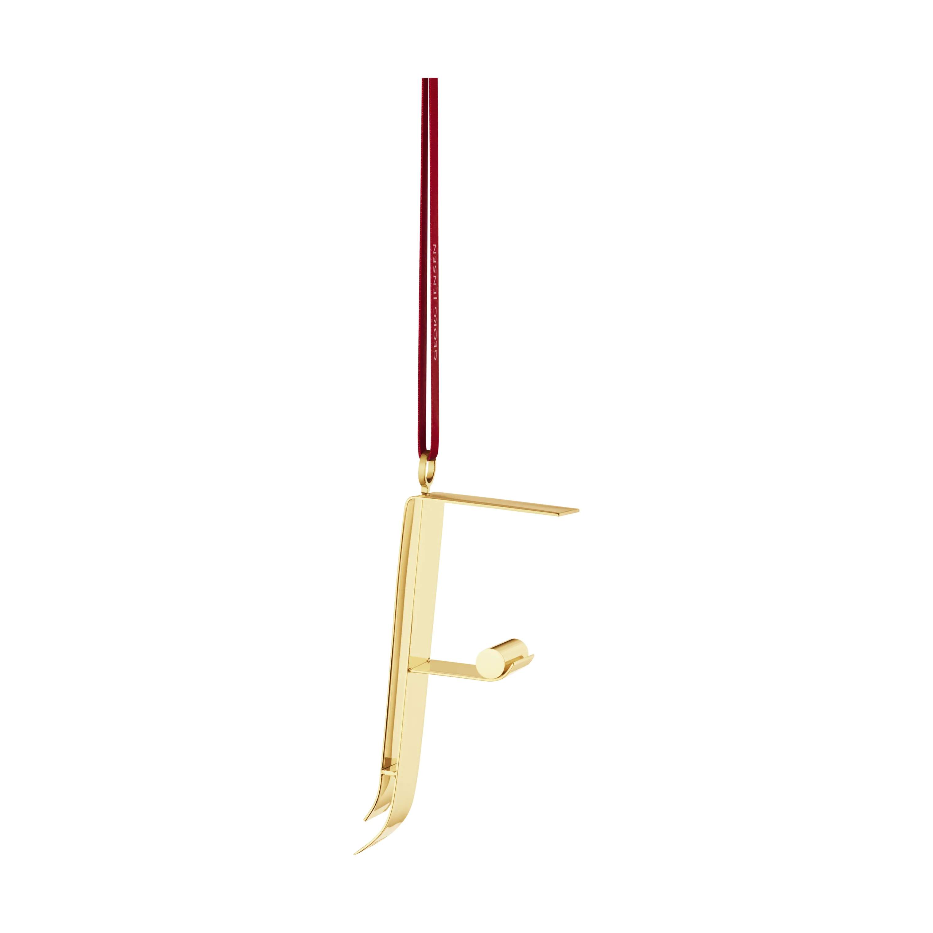 Georg Jensen Juleophæng Seasonal Christmas Collection Bogstavornament - F i F, 1