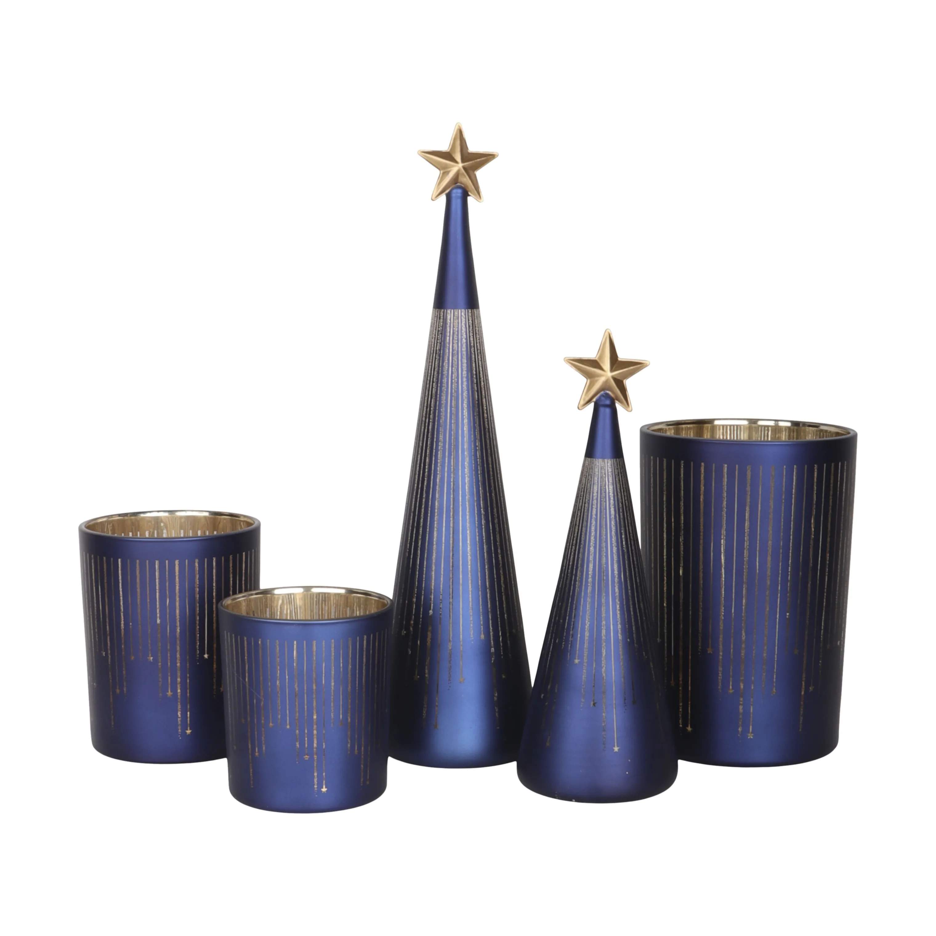 Casa Christmas Jule- og adventsstager Fyrfadsstage i 10 cm, 4