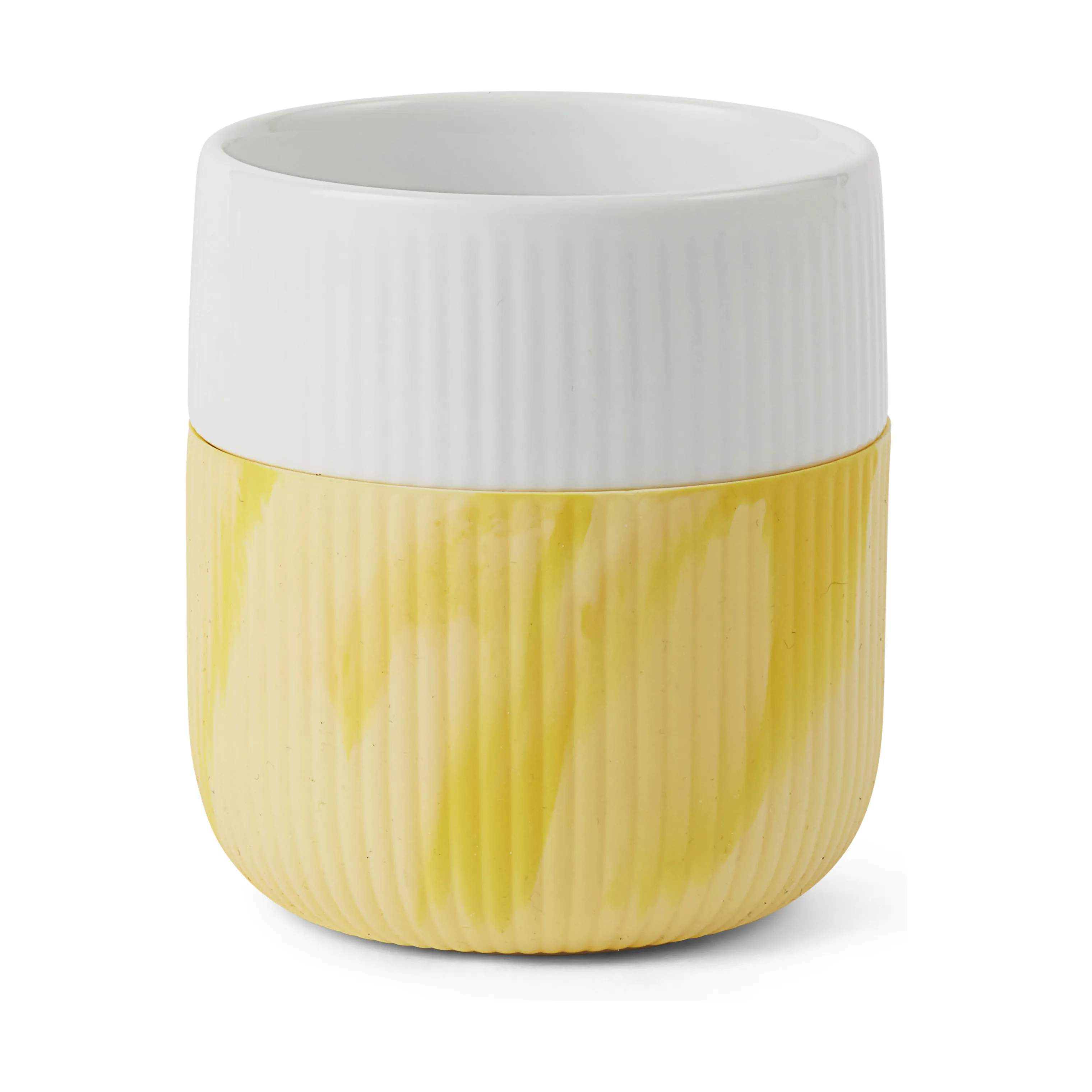 Royal Copenhagen Krus og kopper uden hank Riflet Contrast Marble Krus i Solskin, 1