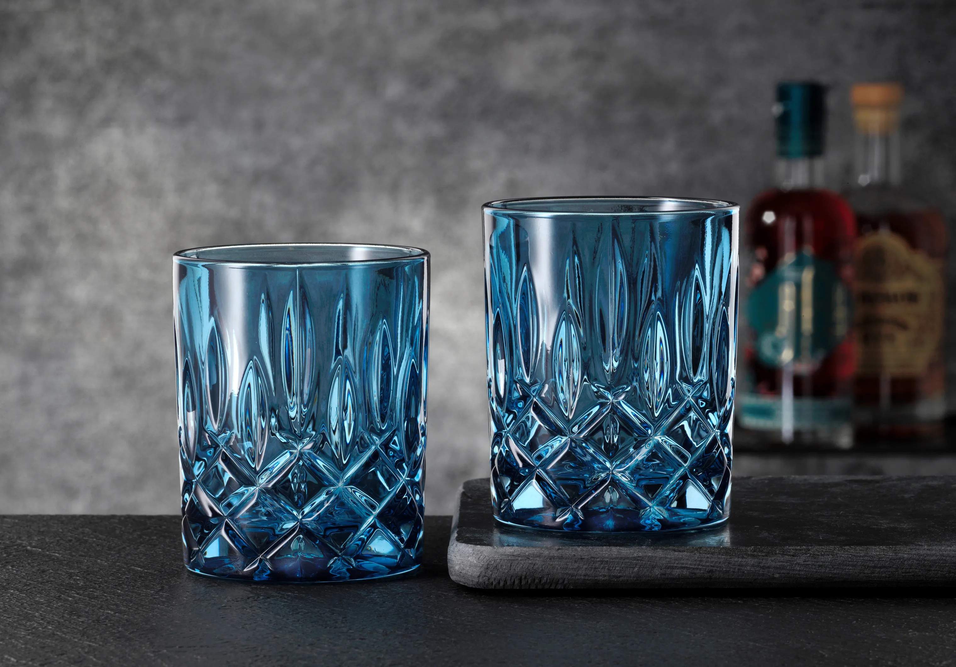 Nachtmann Lowball glas Noblesse Whiskyglas - 2 stk. i Vintage blue, 2