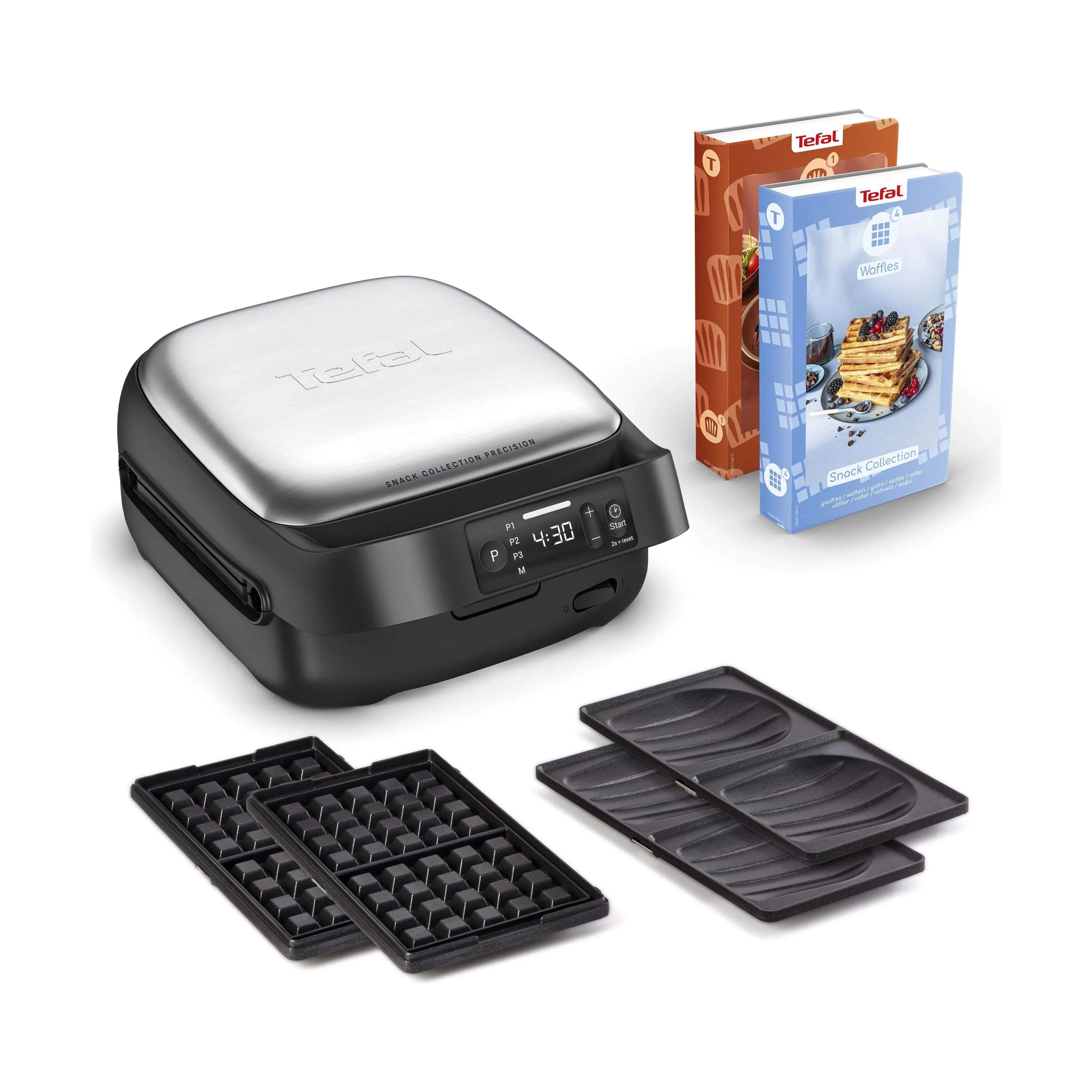 Tefal Toastere Snack Collection Digital Multigrill i Sølv / Sort, 1
