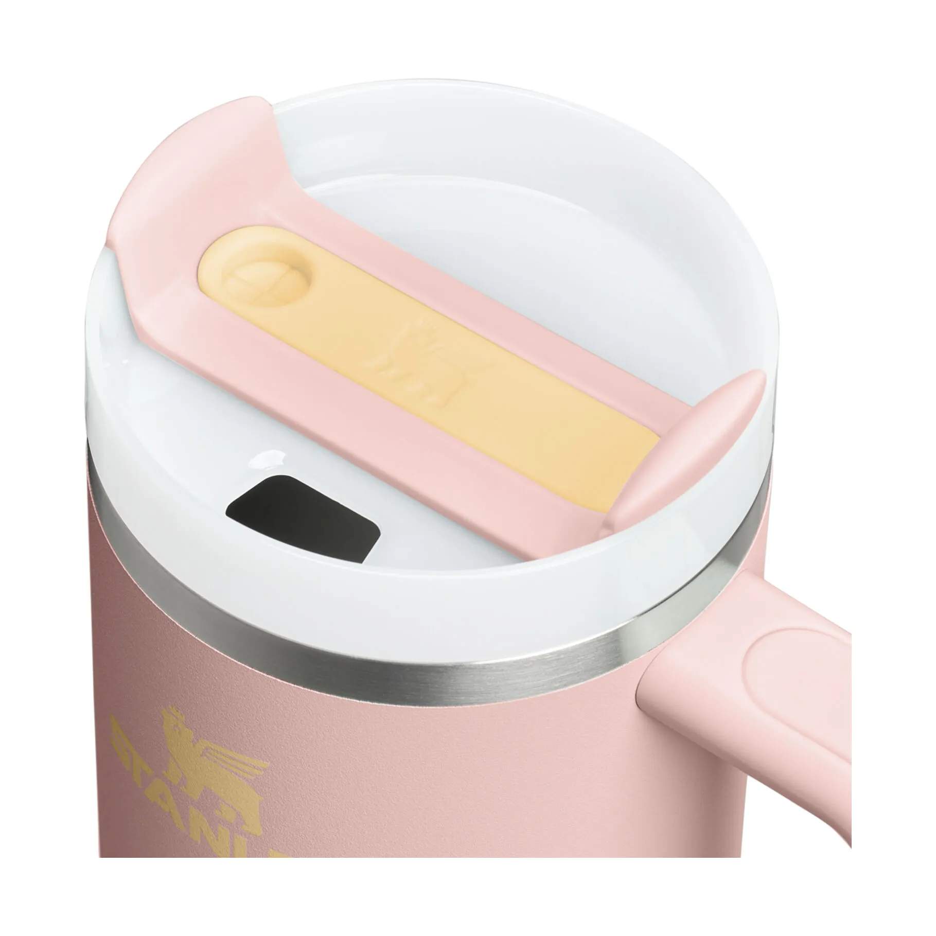Stanley To go kopper The Quencher H2.0 Flowstate Tumbler i Peach rose/yellow, 0.89 L, 3