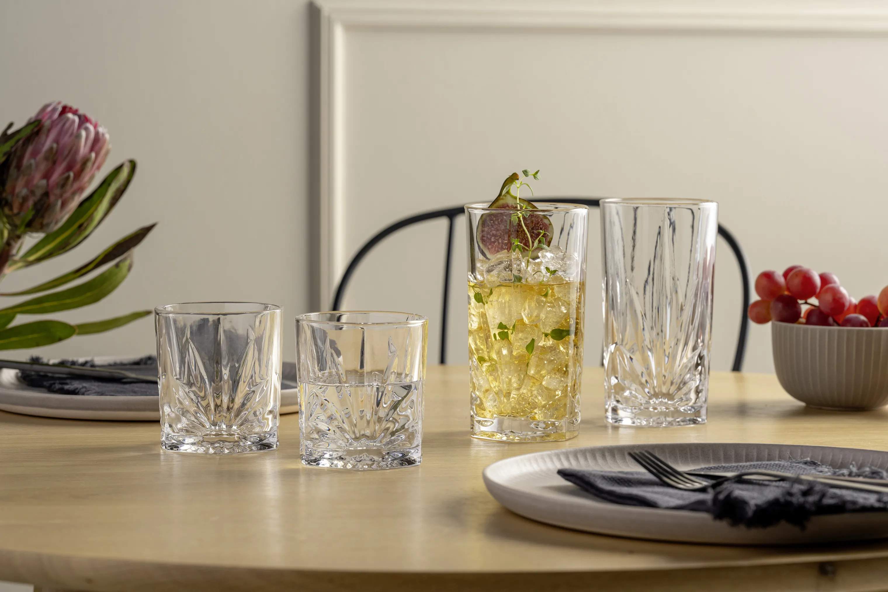 Leonardo Highball glas Capri Tumblerglassæt XL - 8 dele i Klar, 2