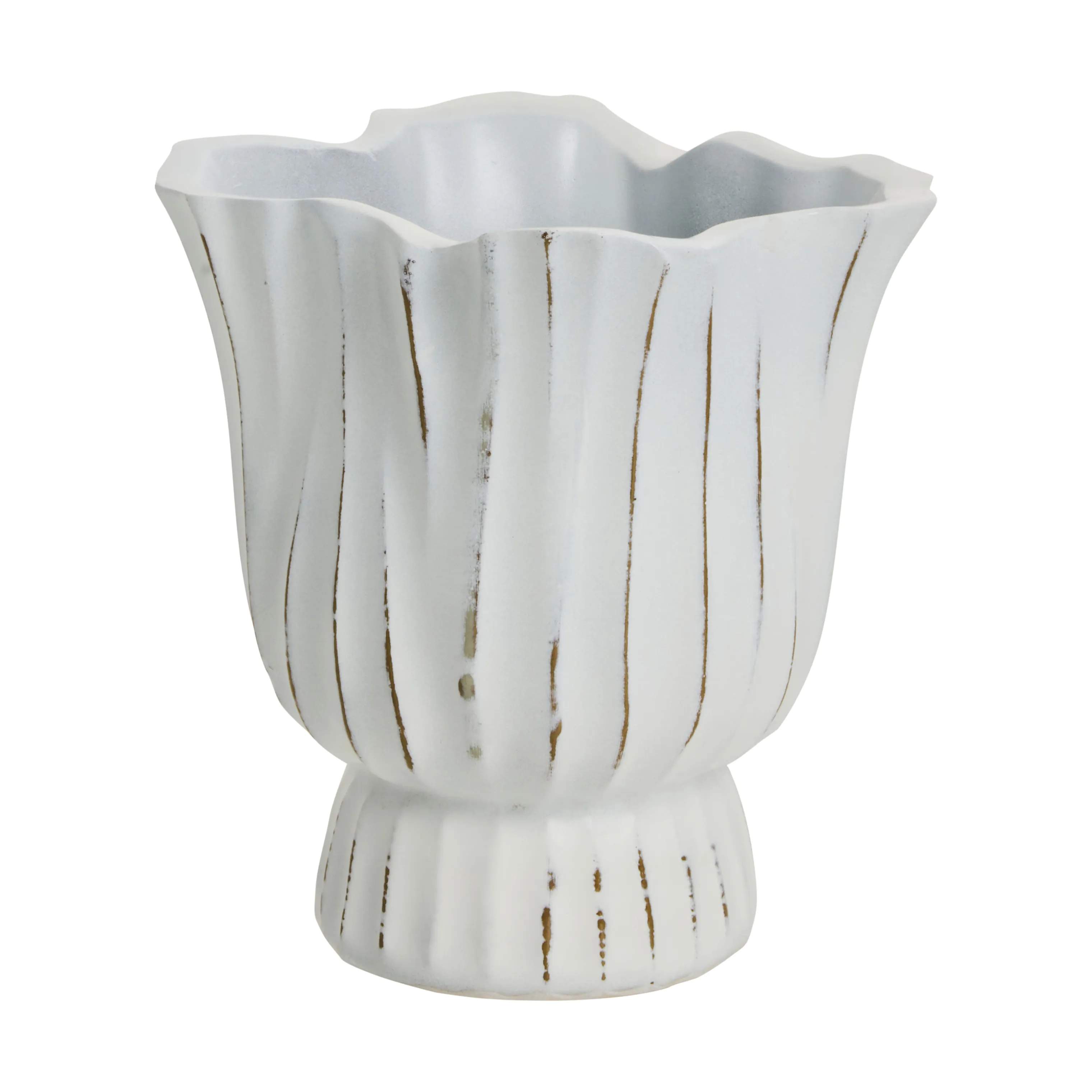 Lene Bjerre Urtepotteskjulere Palazzo Urtepotteskjuler i Hvid, 15 cm, 1