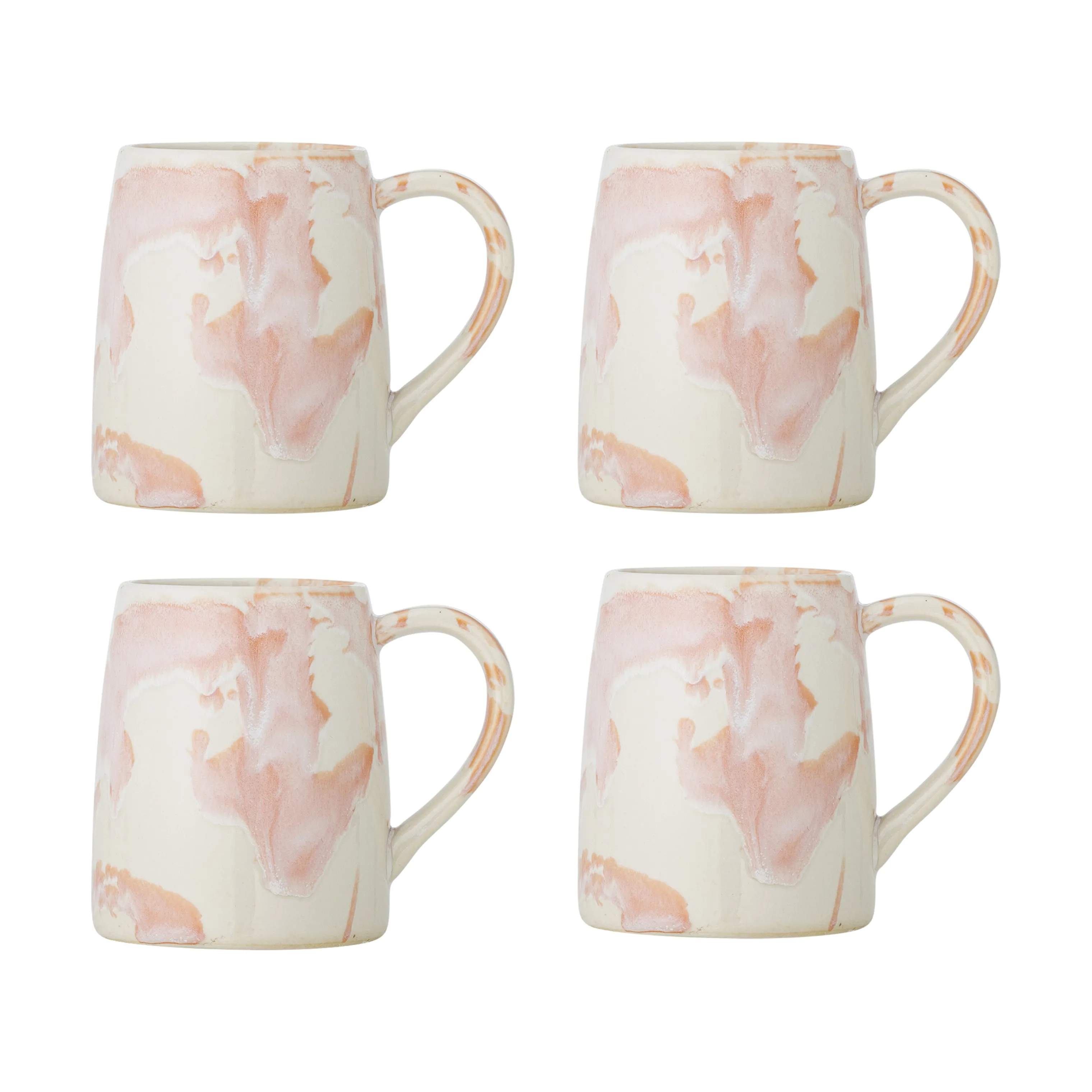 Creative Collection Krus og kopper med hank Winnie Krus - 4 stk. i Multifarvet/rosa, 1