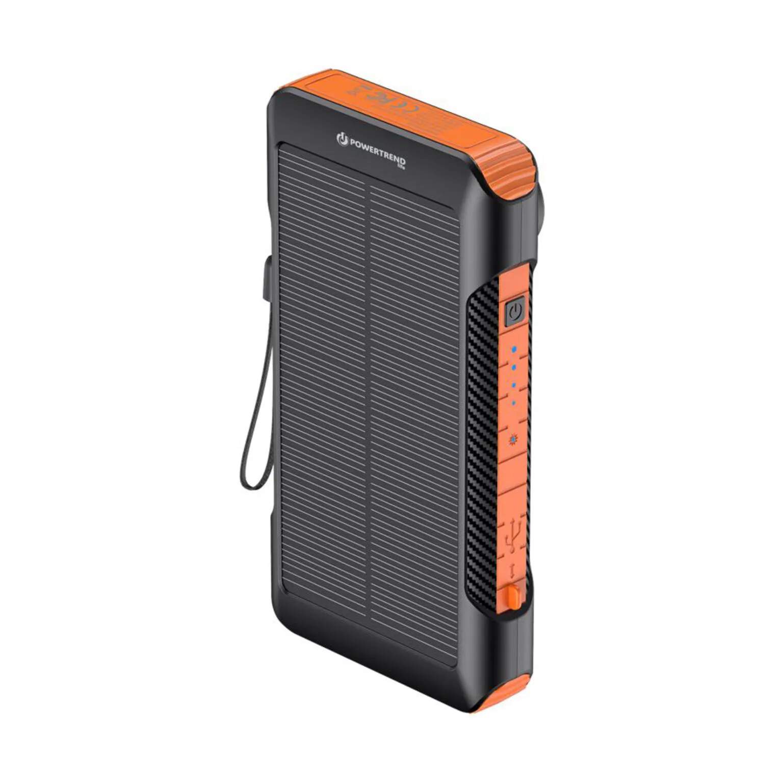 Solcelle Powerbank, sort, large