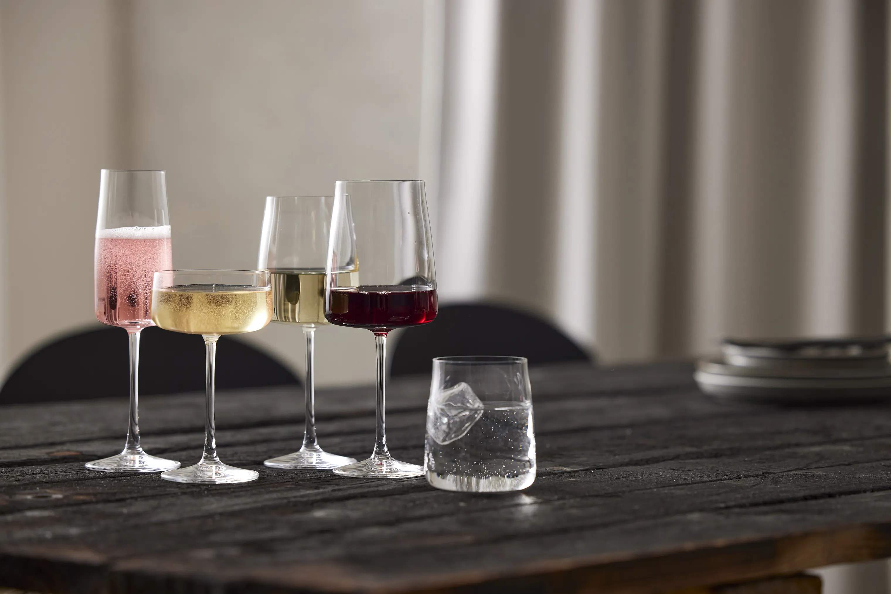 Lyngby Glas Champagneglas Zero Champagneglas - 4 stk. i Klar, 26 cl, 3
