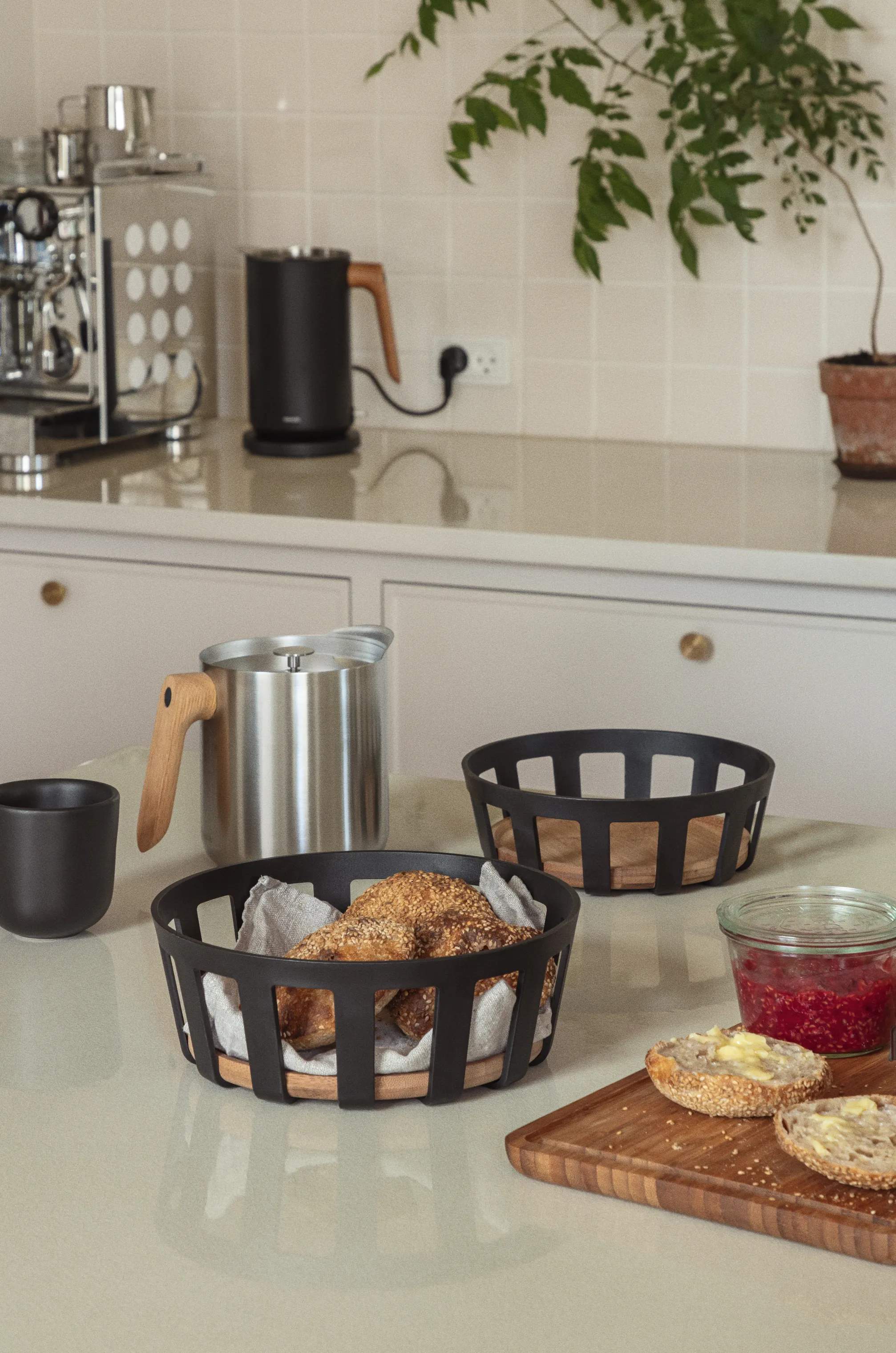 Eva Solo Brødkurve Nordic Kitchen Brødkurv i Natur/sort, 24,5 cm, 2