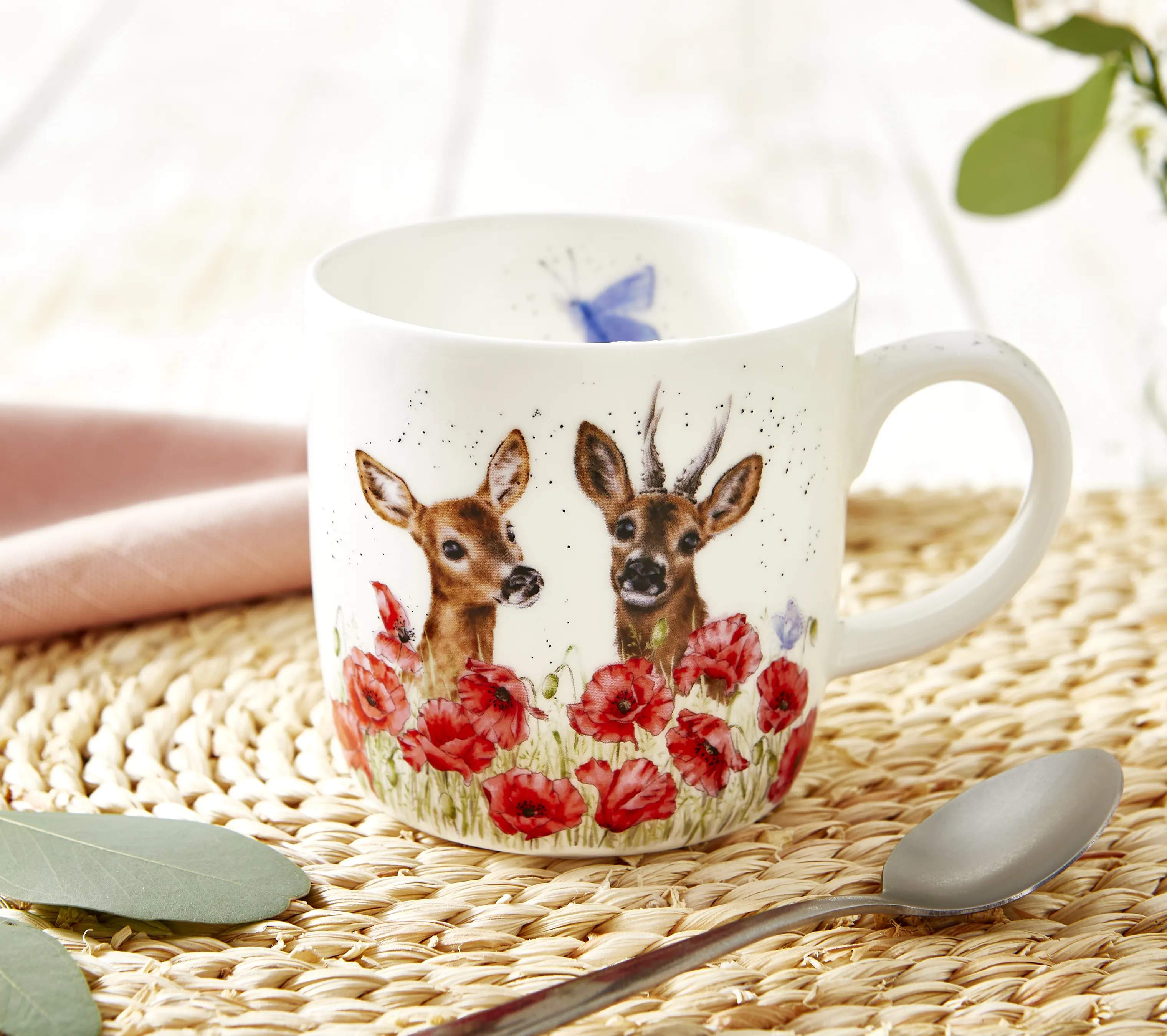 Royal Worcester Krus og kopper med hank Wrendale Krus - Deer to me i Hjorte, 3