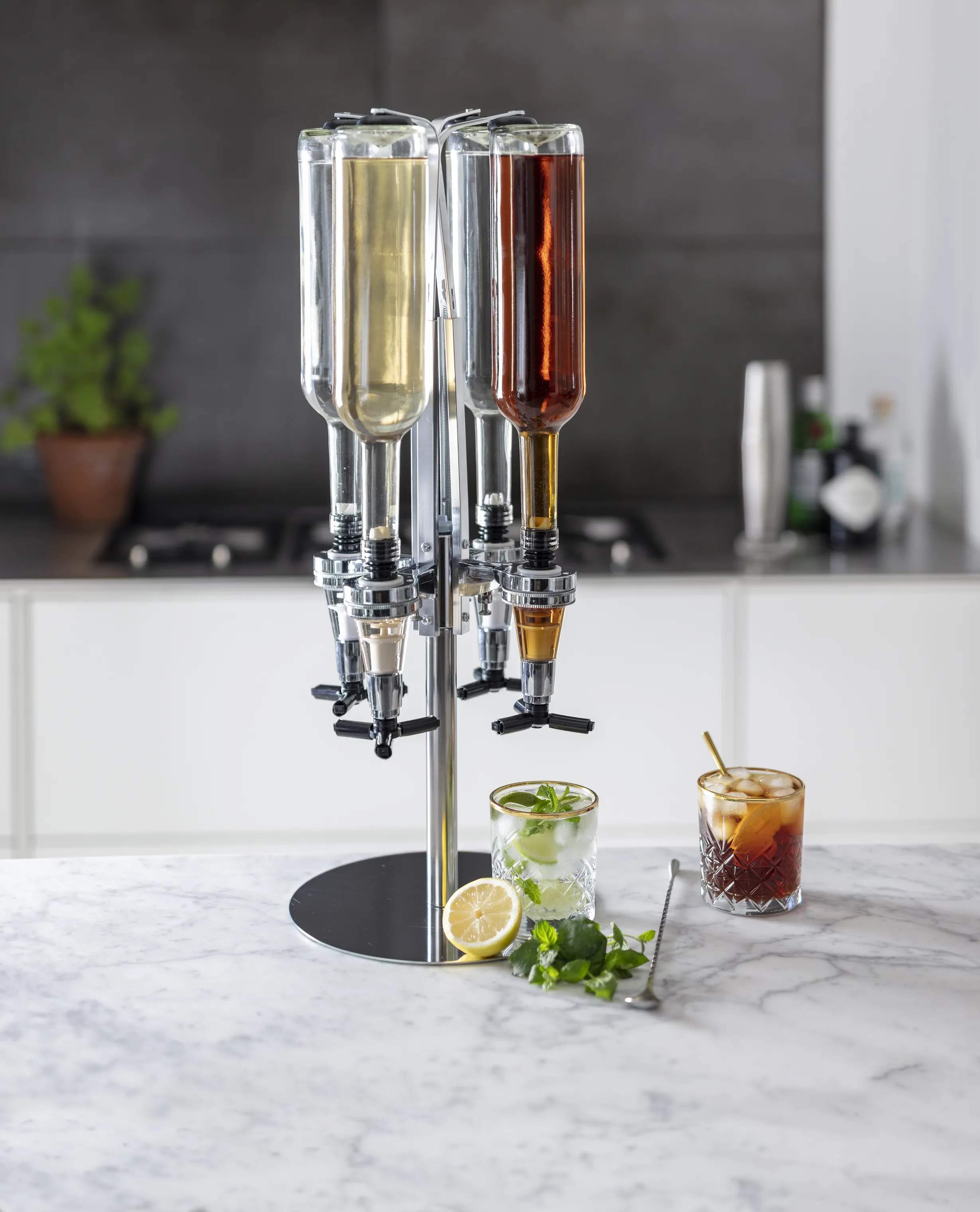 CASA Living Vinreoler Flaskeholder i Stål, 2