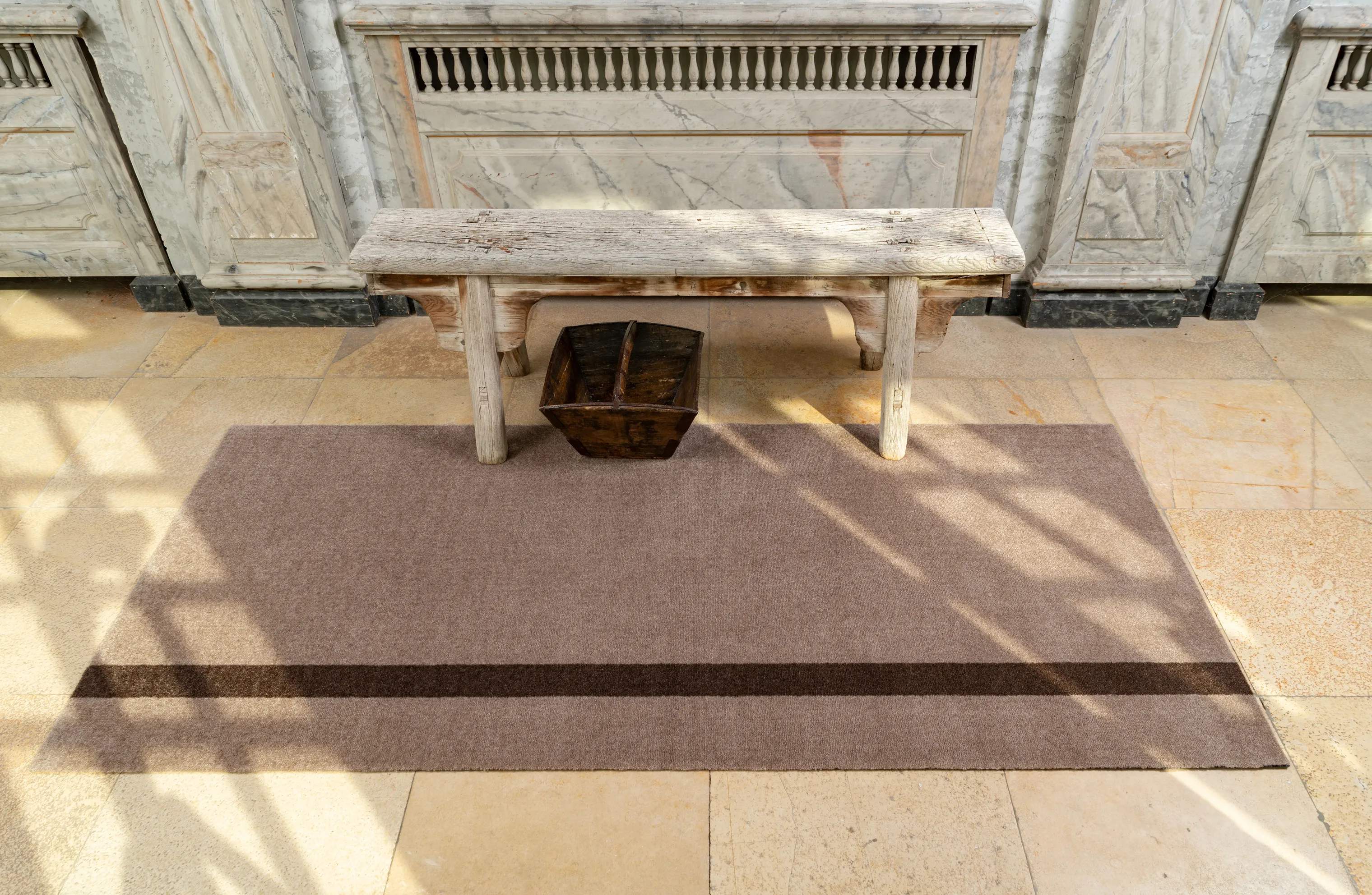 Tica Copenhagen Gulvtæpper Stripes Vertikal Gulvtæppe i Sand/brun, B90 x L200 cm, 3