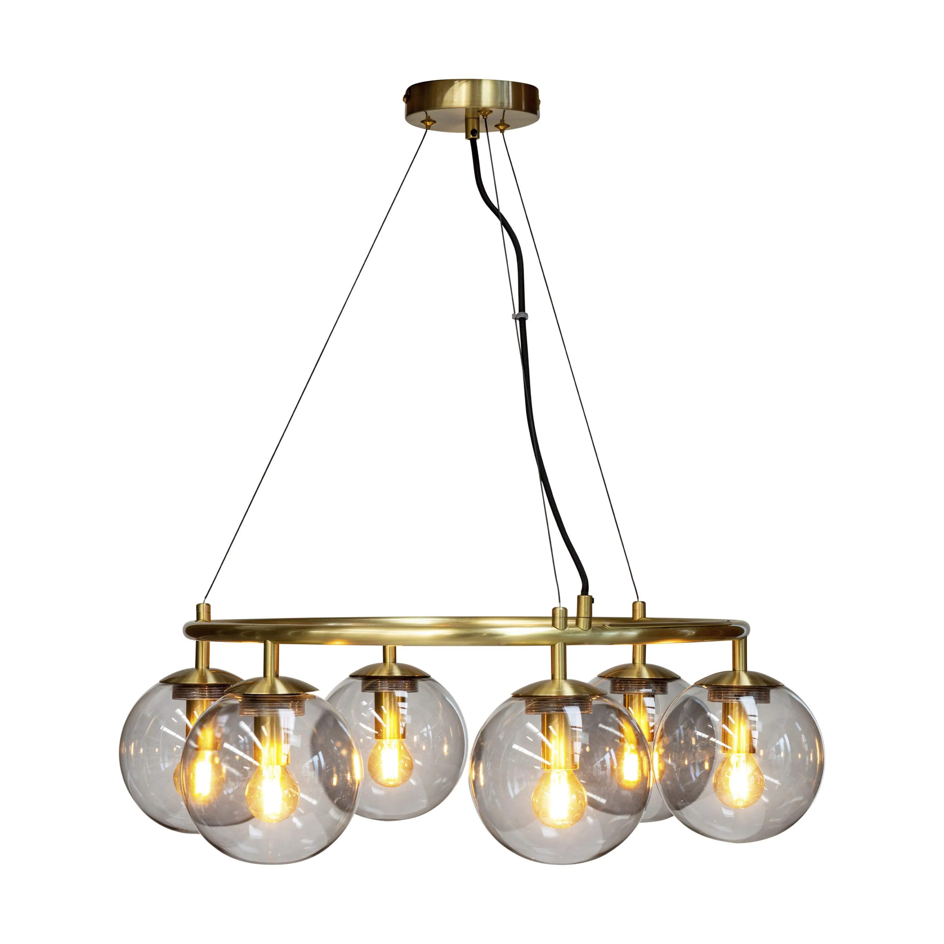 Dyberg Larsen Loftlamper Como Loftlampe i Messing/ smoke, 2