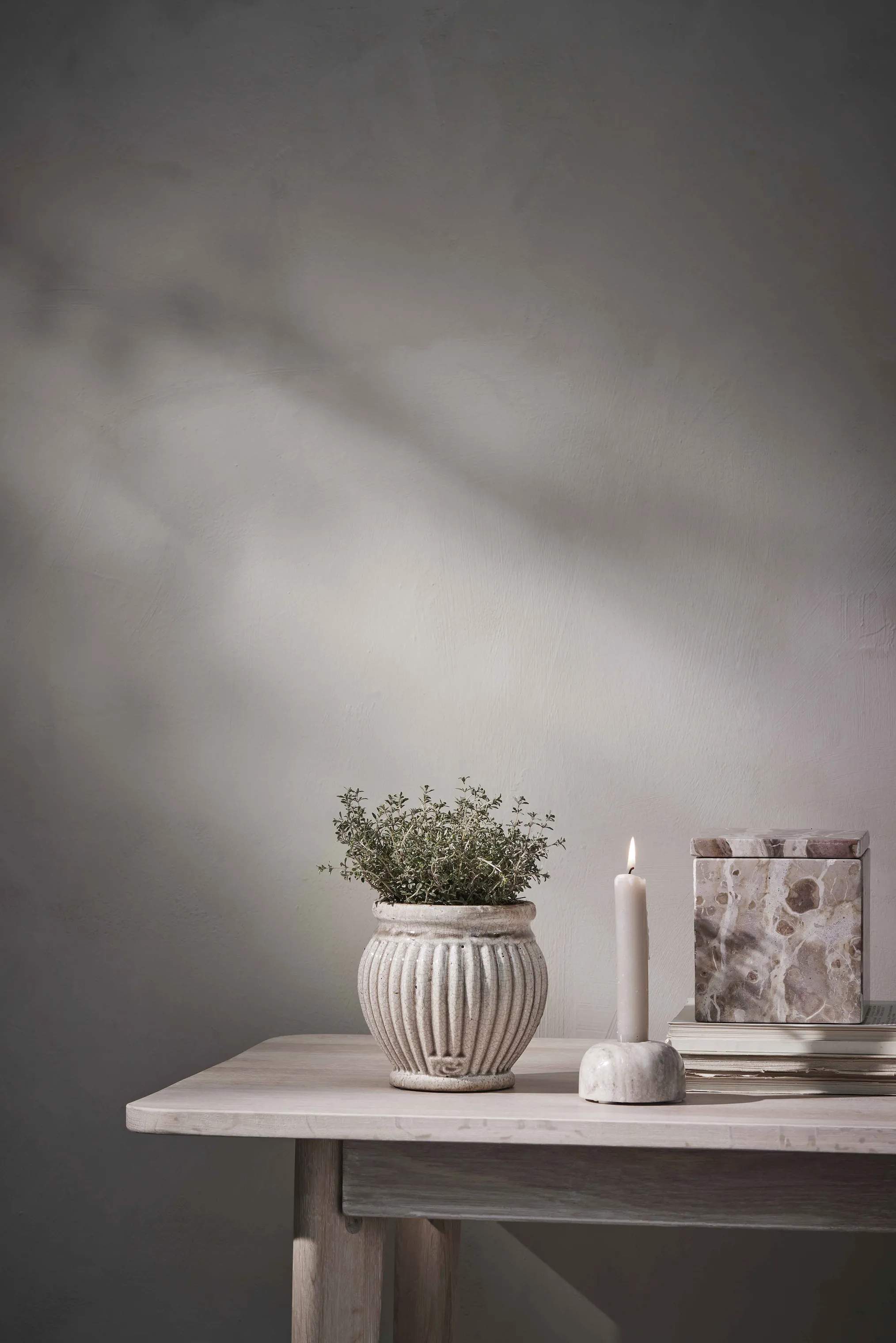 Lene Bjerre Kasser Ellia Æske i Linen, 12 cm, 2