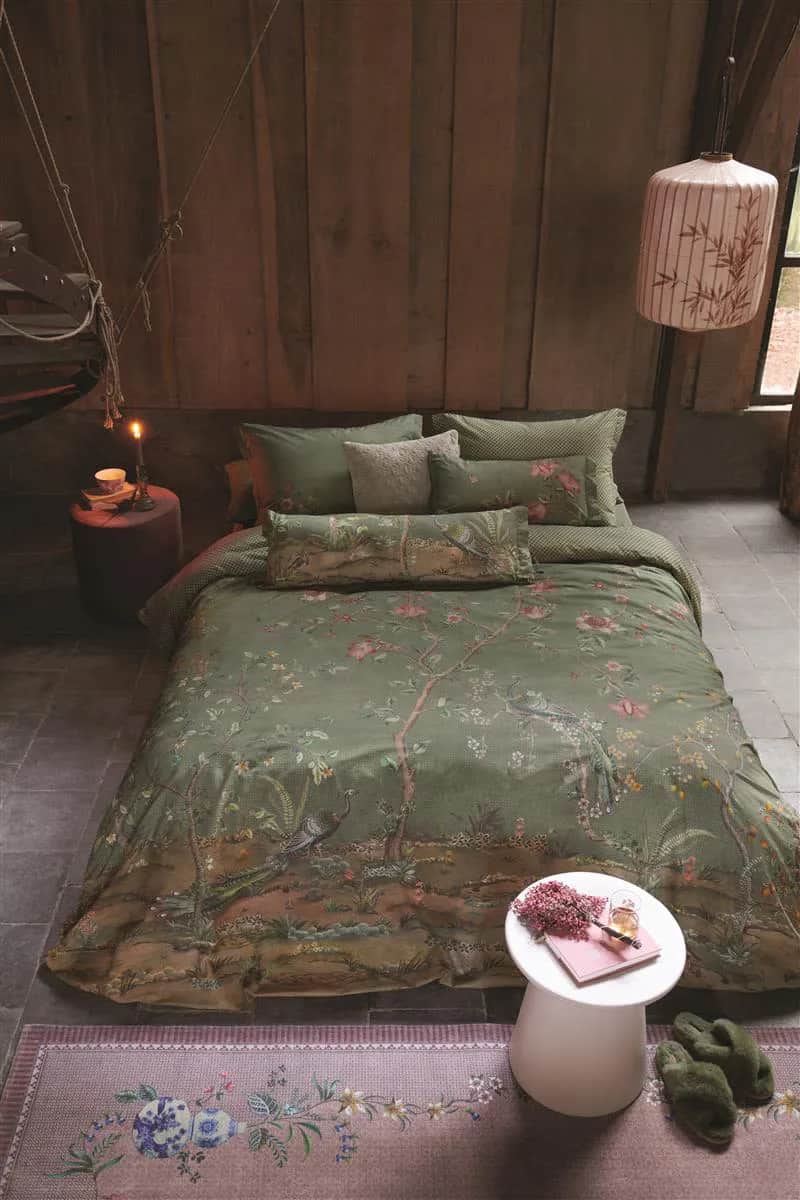 PIP Studio Sengetøj Okinawa Sengetøj i Green, B200 x L220 cm, 2