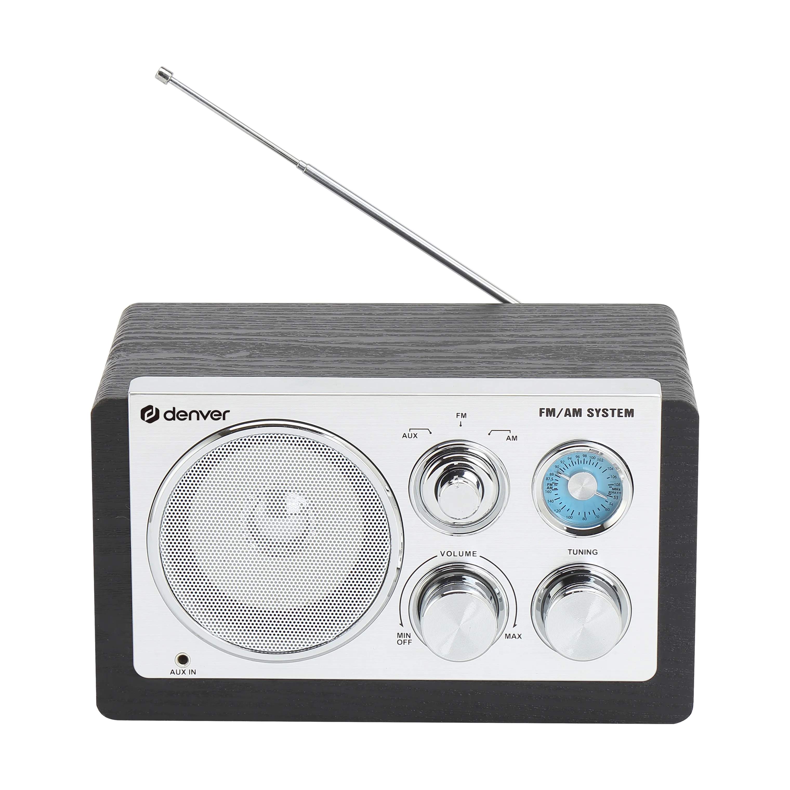 Denver Højtalere Analog Radio i Sort, 4