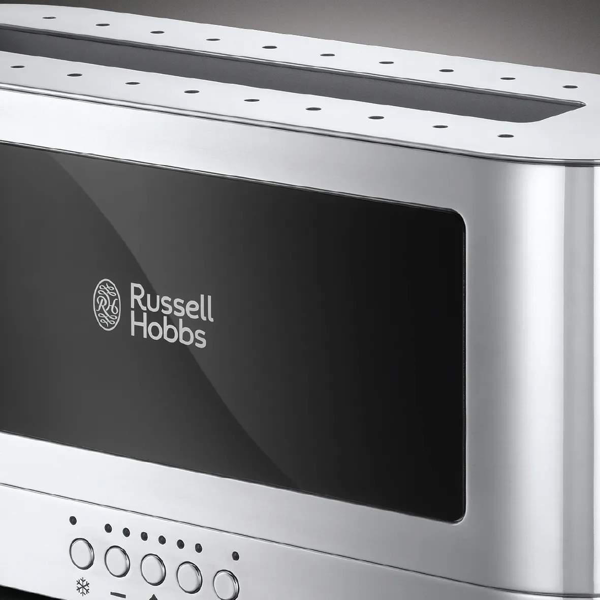 Russell Hobbs Brødristere Elegance Glass Brødrister i Stål/Sort, 2