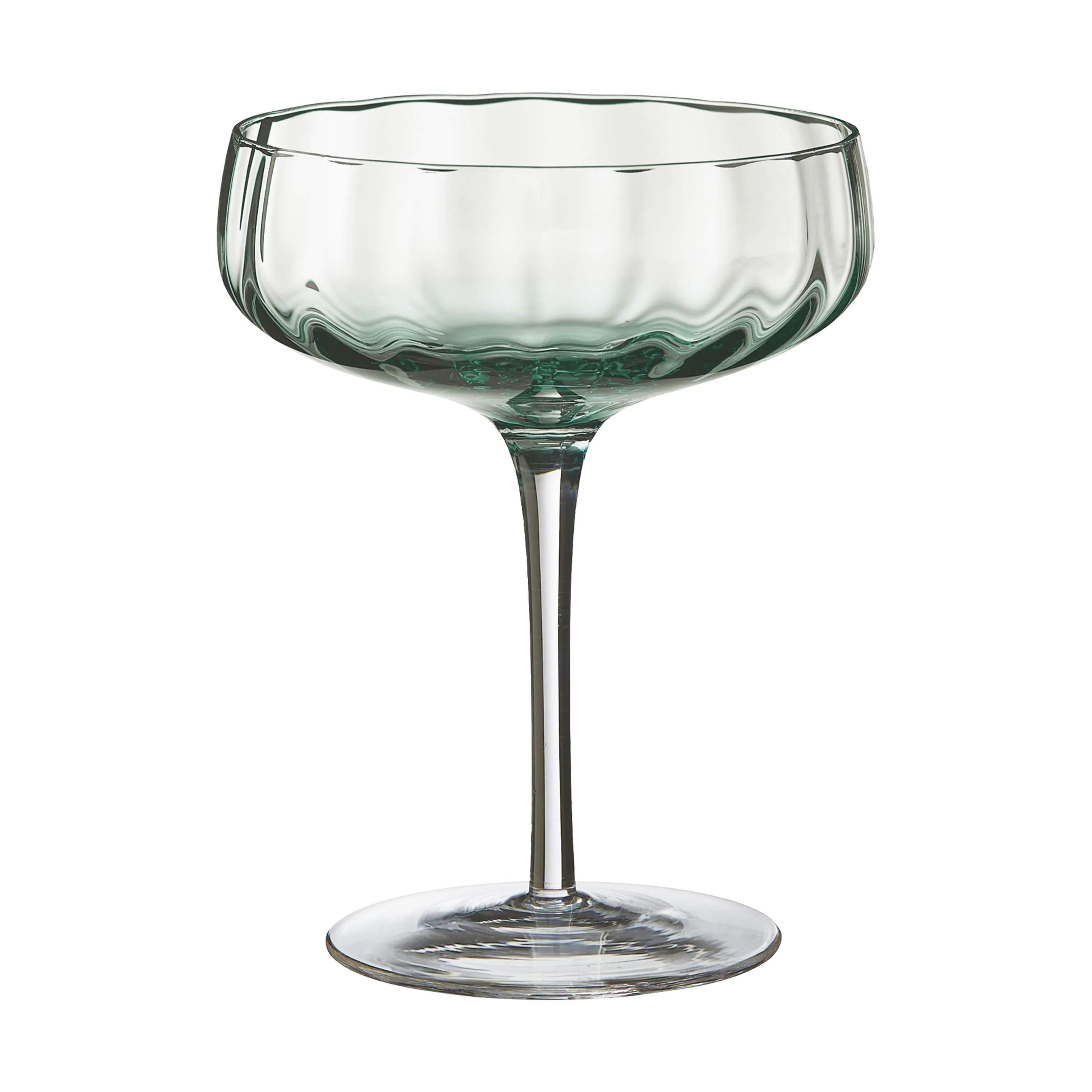 Sonja Champagneglas, green, large