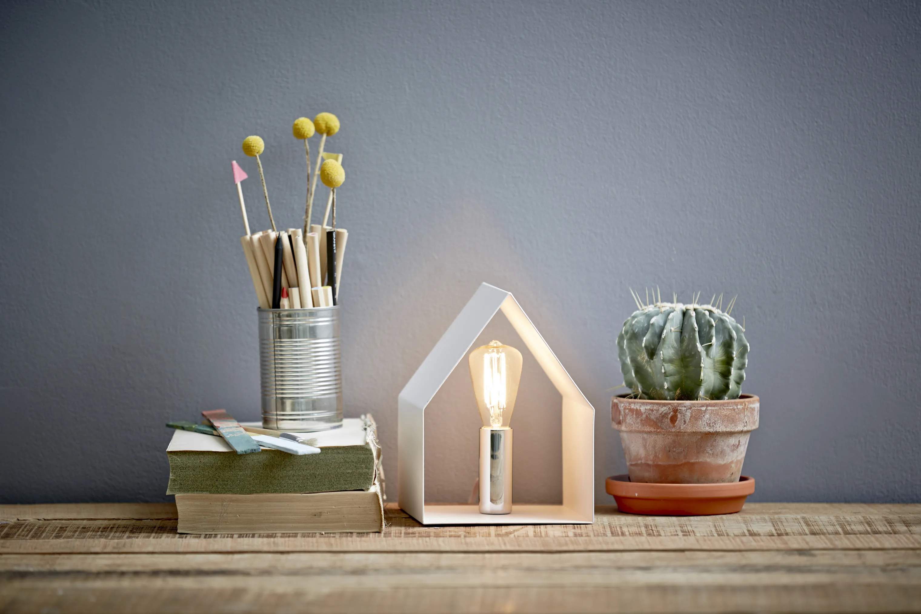 Belid Bordlamper Veneto House Bordlampe i Hvid, 2