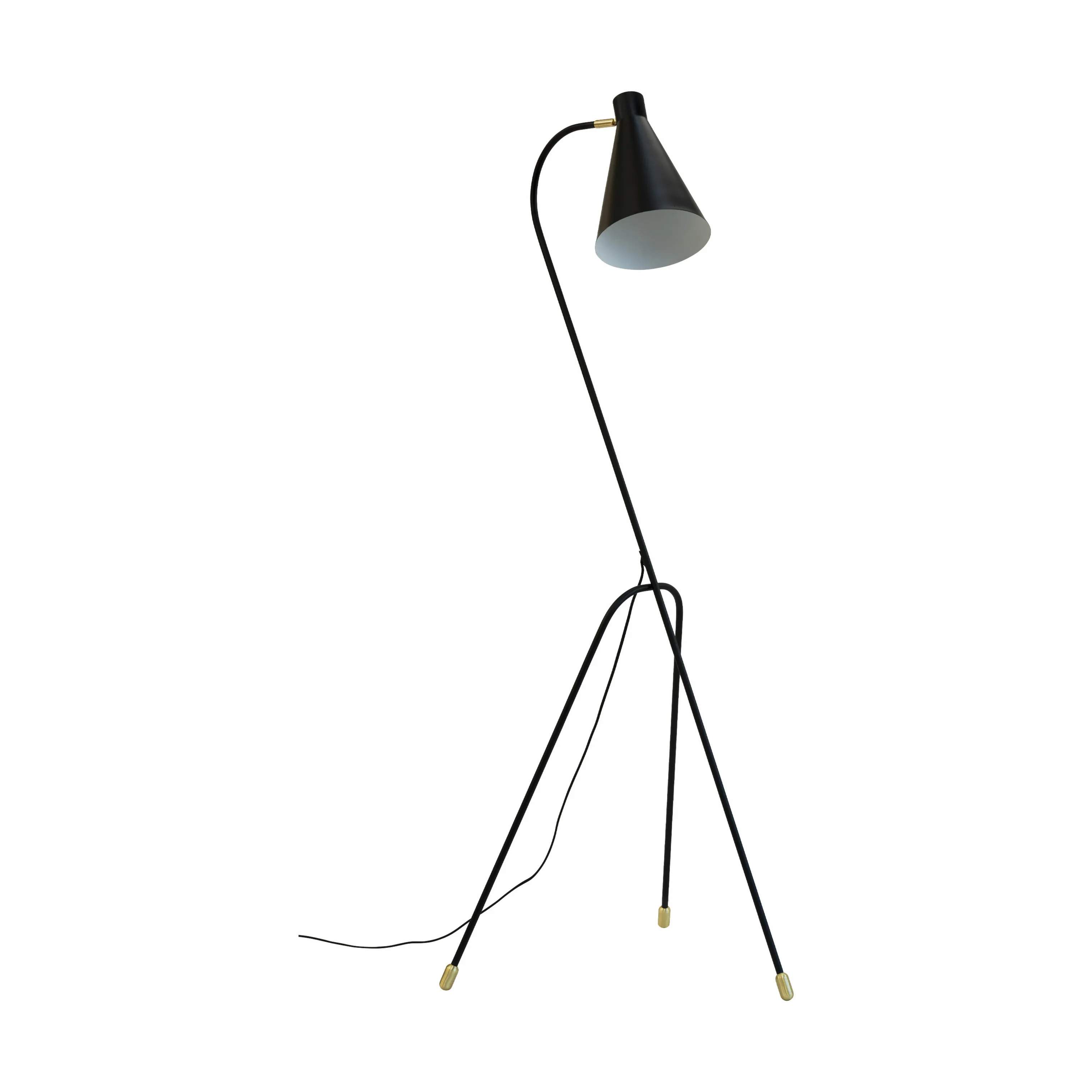 Miles 3-benet Gulvlampe, sort, large