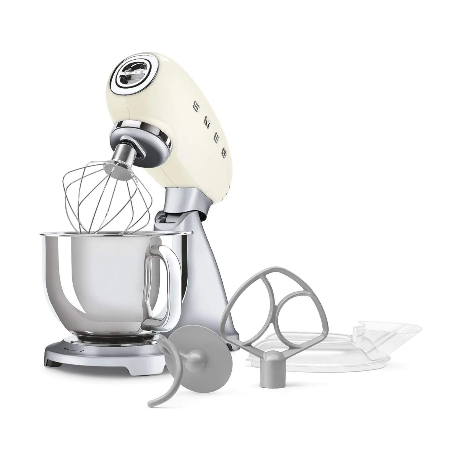 Smeg Røremaskiner 50's style Køkkenmaskine SMF04CREU i creme, 4