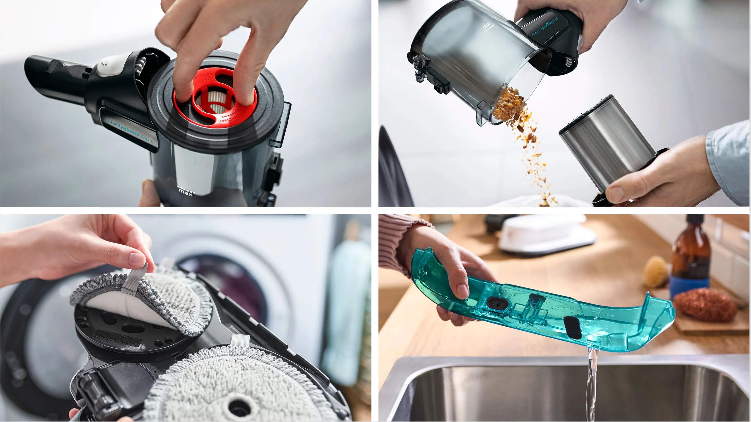 Bosch Støvsugere Unlimited 7 ProHygienic Aqua Støvsuger BCS712HYG5 i Hvid, 6