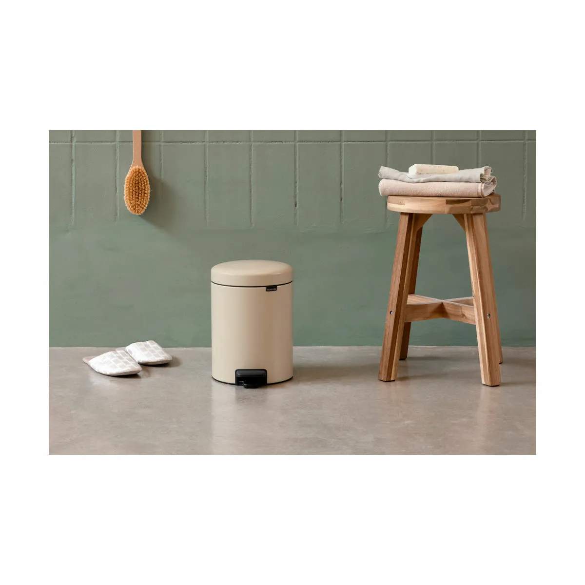 Brabantia Toiletspande NewIcon Pedalspand i Soft beige , 3 L, 4