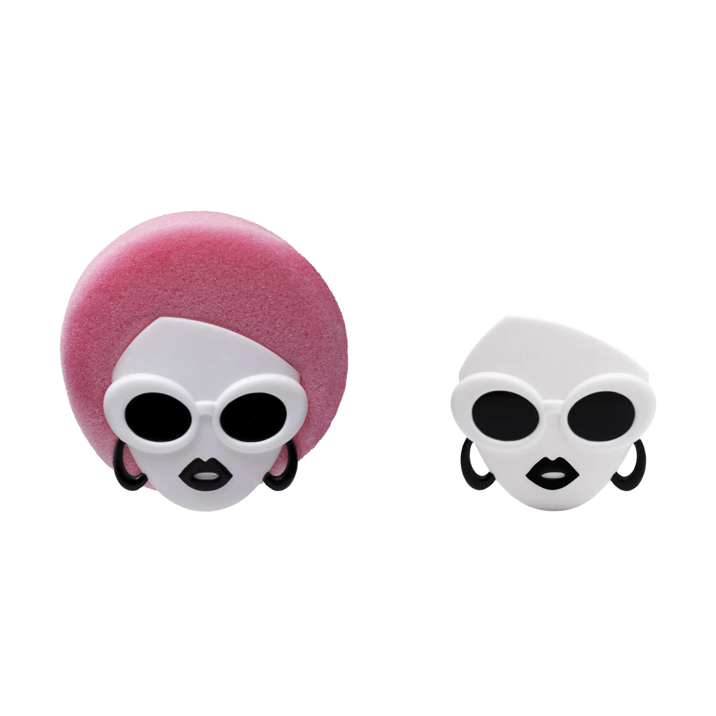Peleg Design Øvrigt tilbehør til opvask Holder til Skuresvamp -  Dishco Girl i Hvid, Sort, Pink, 4
