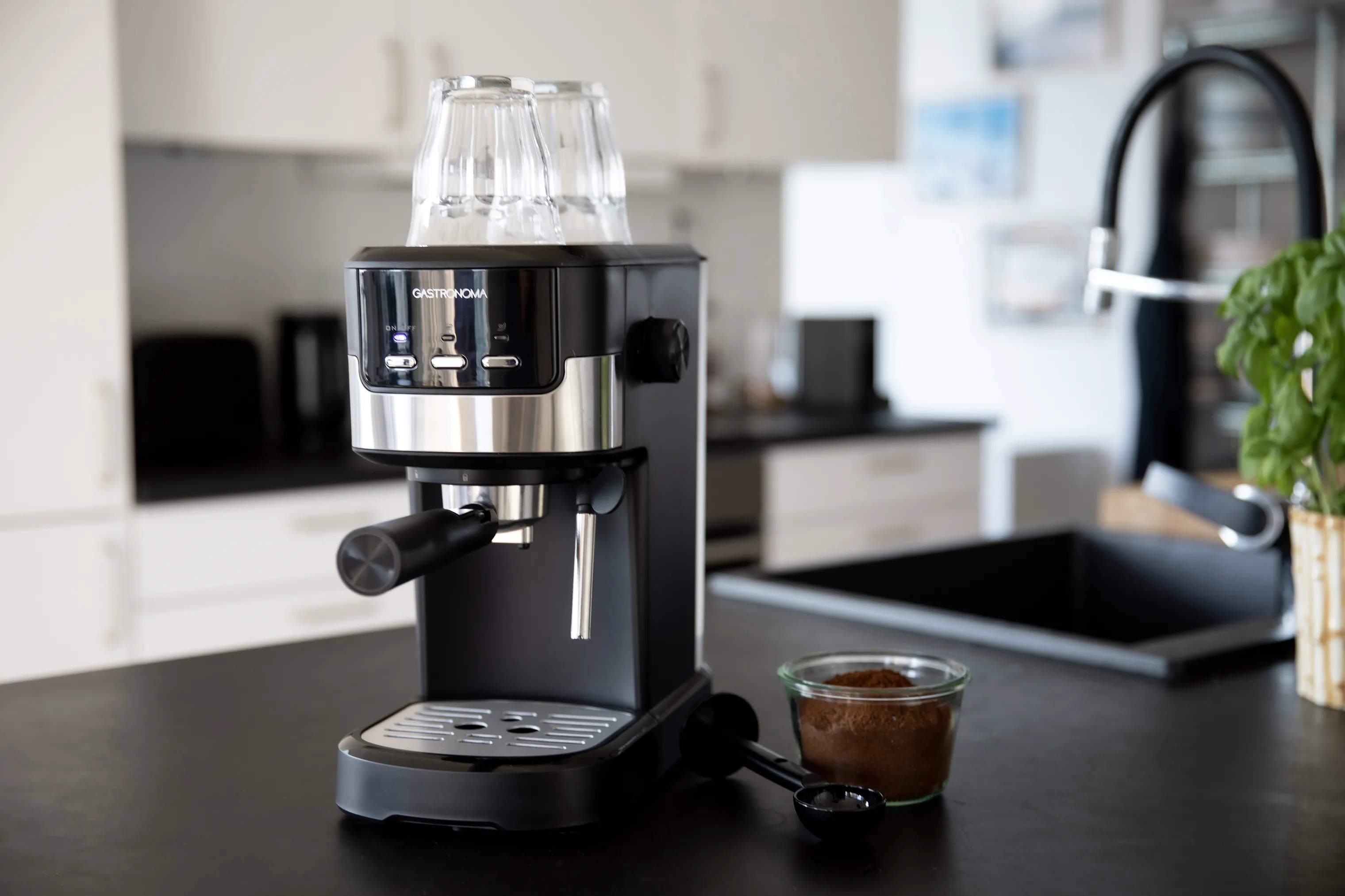 Gastronoma Espressomaskiner Espressomaskine i sort, 2