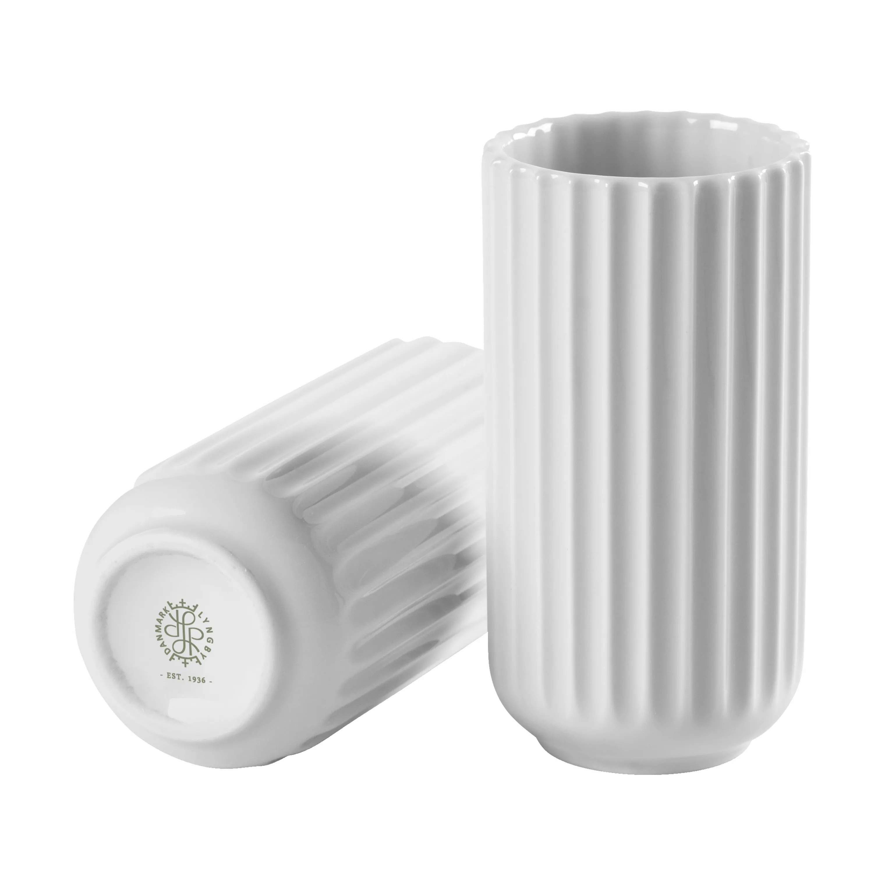 Lyngby Porcelæn Vaser Klassisk Lyngby Vase i Hvid, 10,5 cm, 2