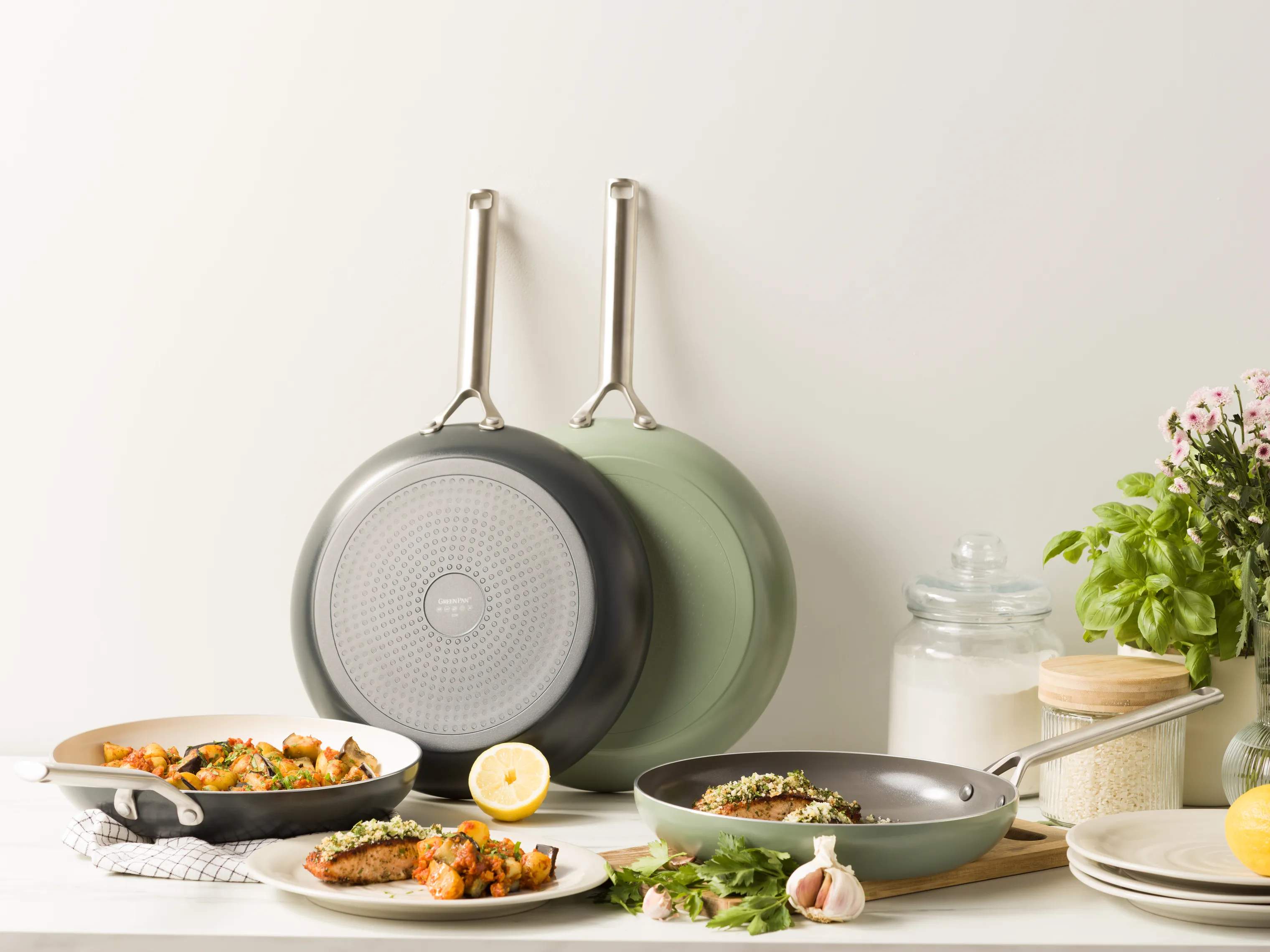 Greenpan Stegepander Royal Stegepande i GRØN, 30 cm, 4