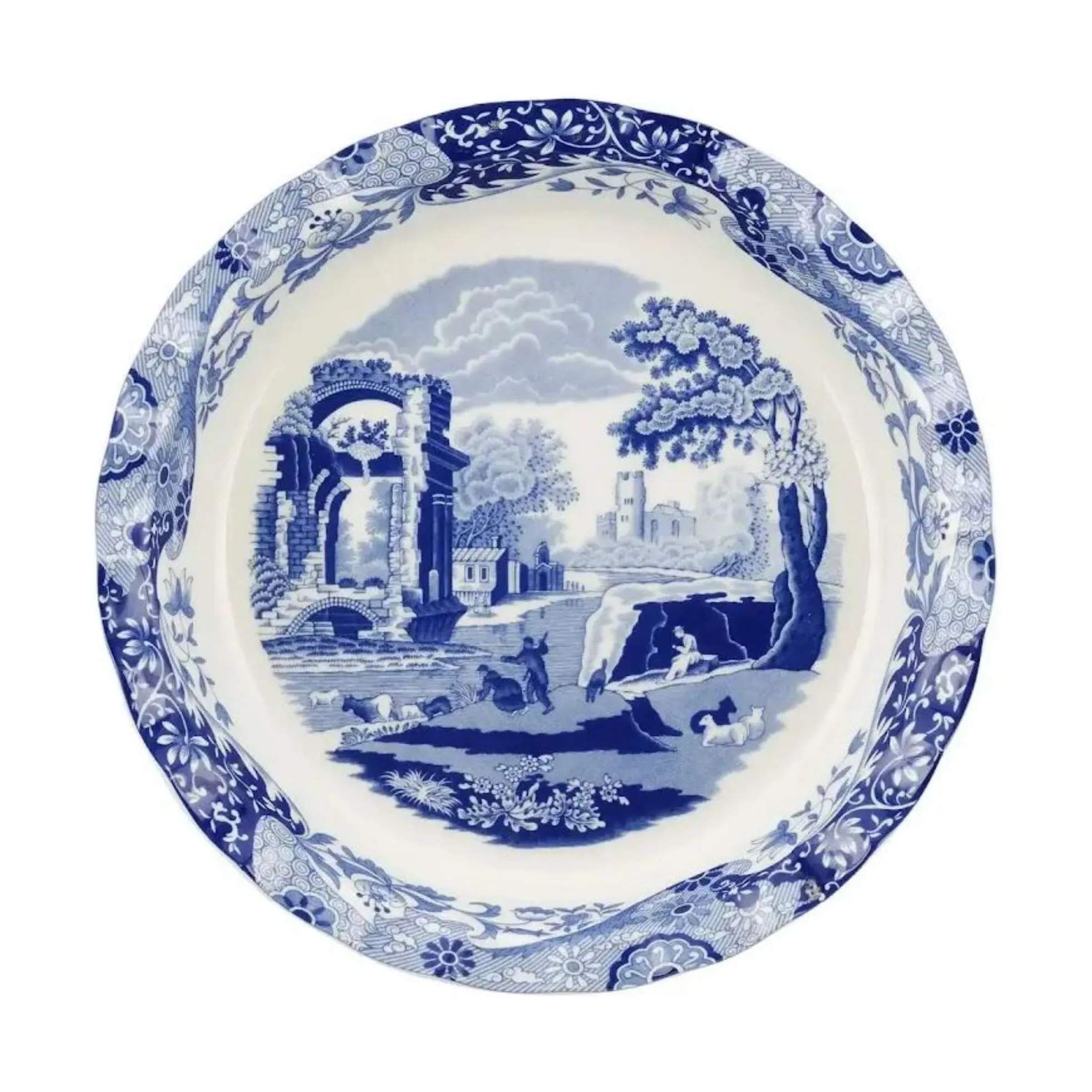 Spode Tærteforme og fade Blue Italian Blue Italien Tærteform i blå/hvid, 2