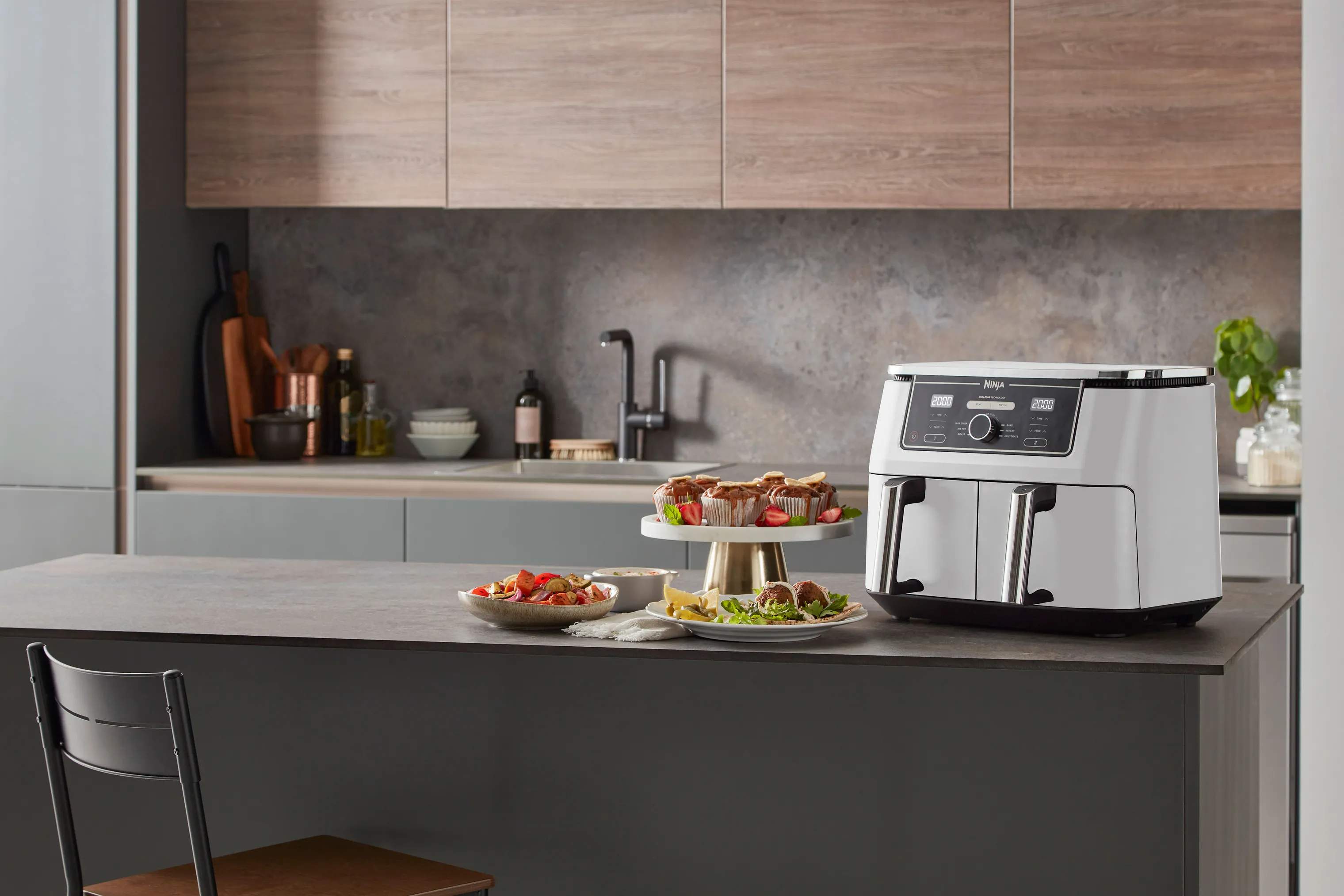 Ninja Airfryers Foodi Max Dualzone Airfryer i White, 2