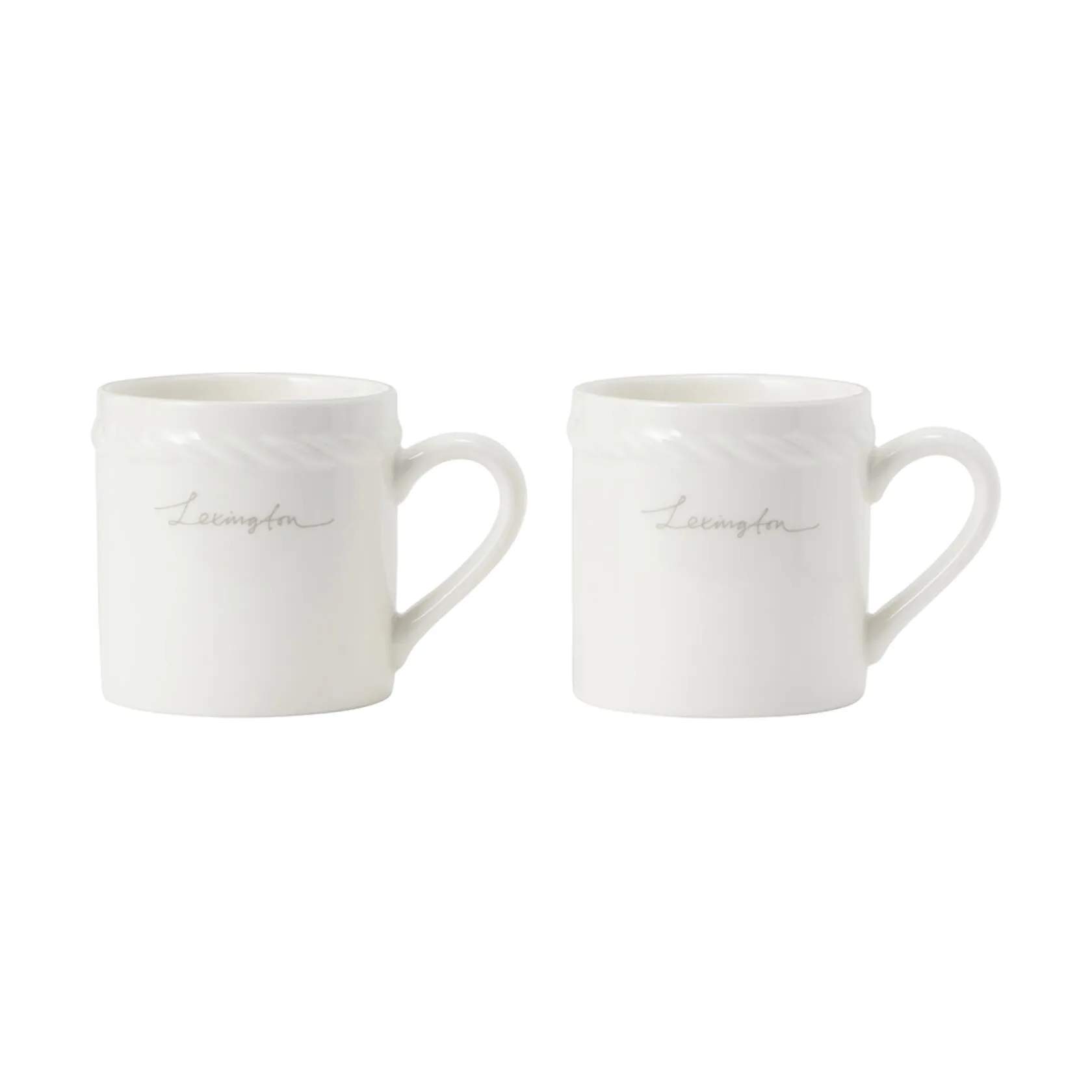 Espressokop - 2 stk., white/beige, large